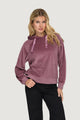 Felpa con cappuccio Jacqueline de Yong JDYVIDA L/S VELVET HOODIE TOP JRS DIA