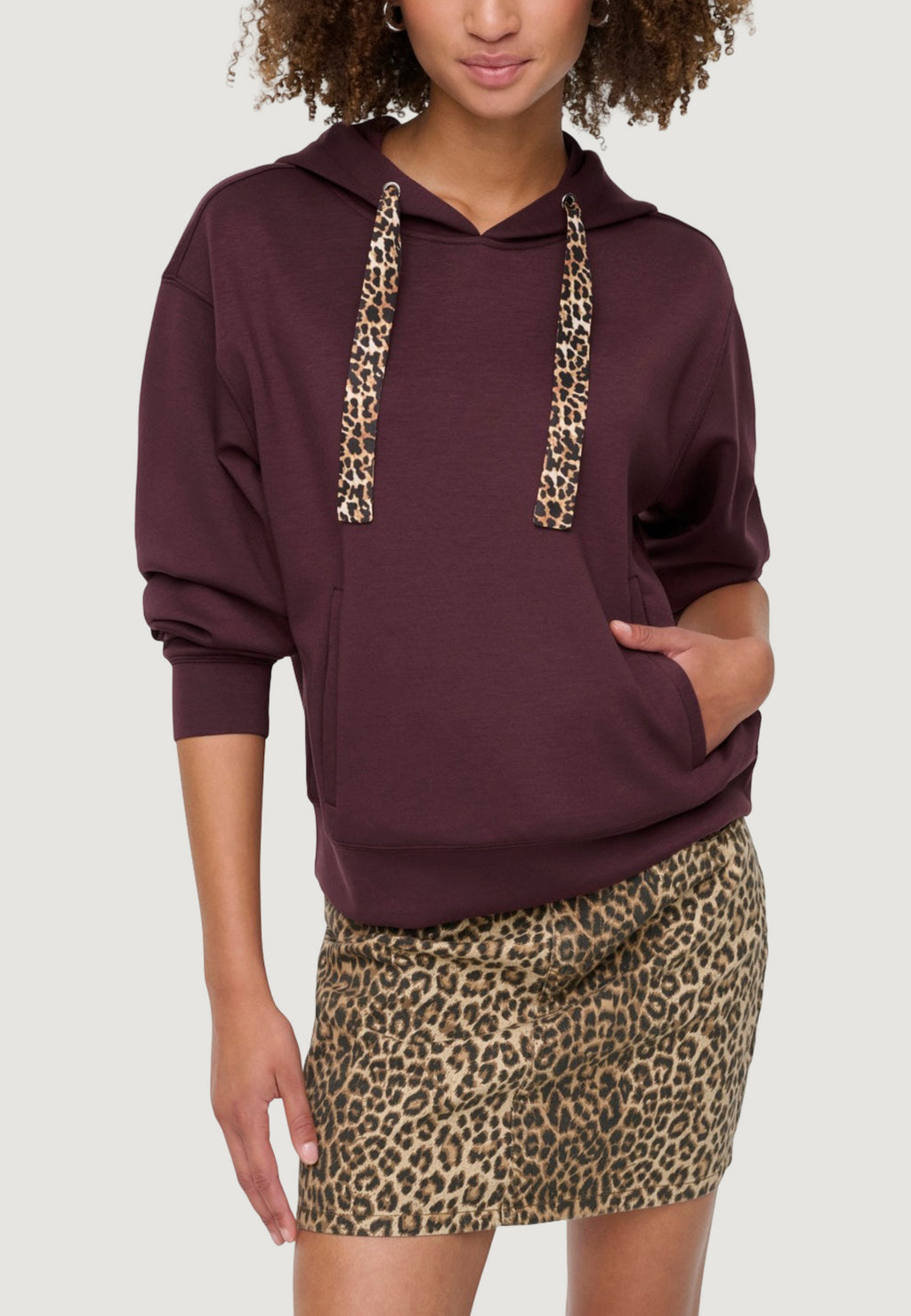 Felpa con cappuccio Only Onlalina Life Leo Detail Hood Box Swt