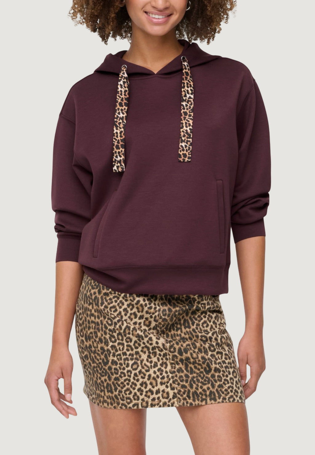 Felpa con cappuccio Only Onlalina Life Leo Detail Hood Box Swt