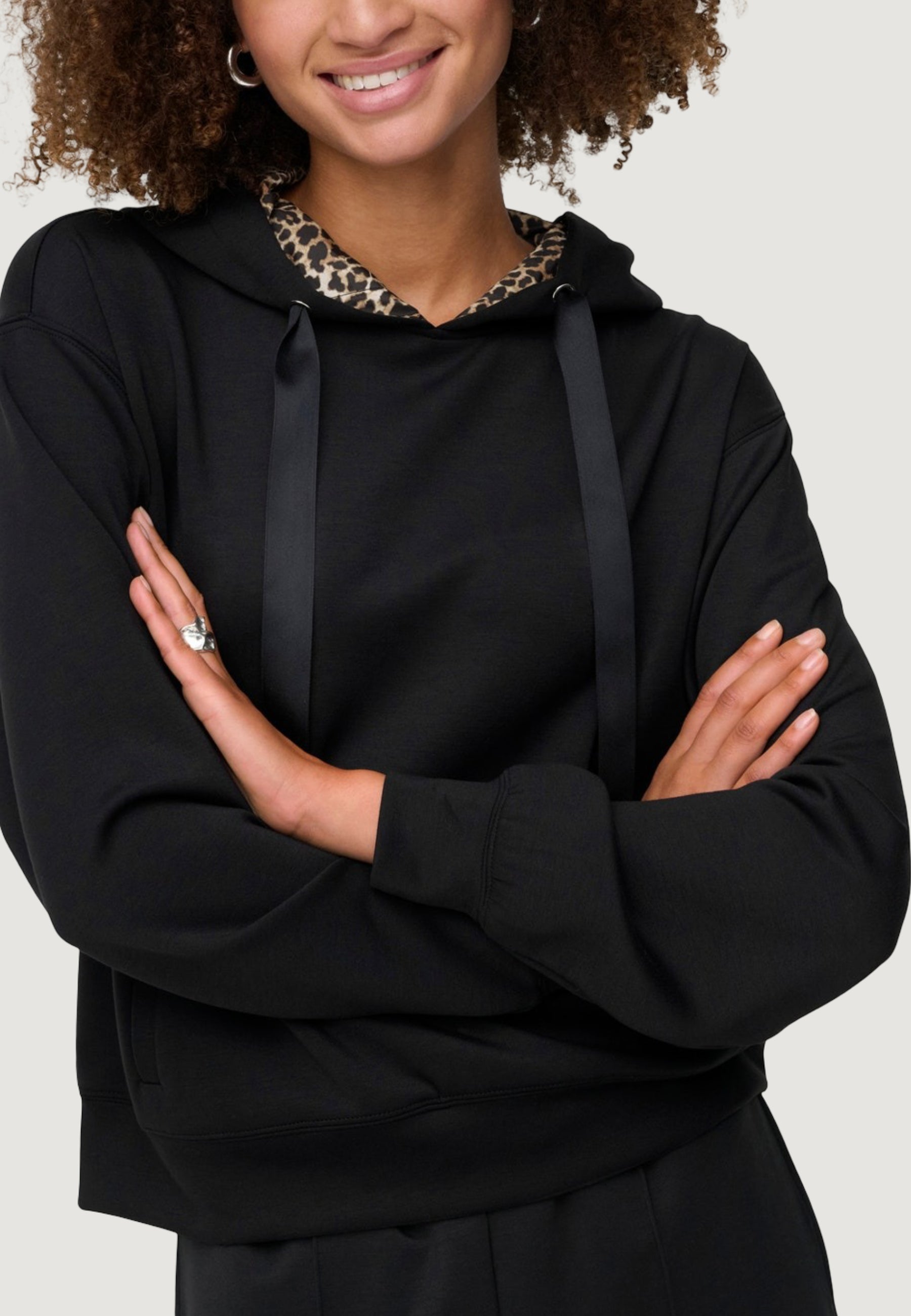 Felpa con cappuccio Only Onlalina Life Leo Detail Hood Box Swt