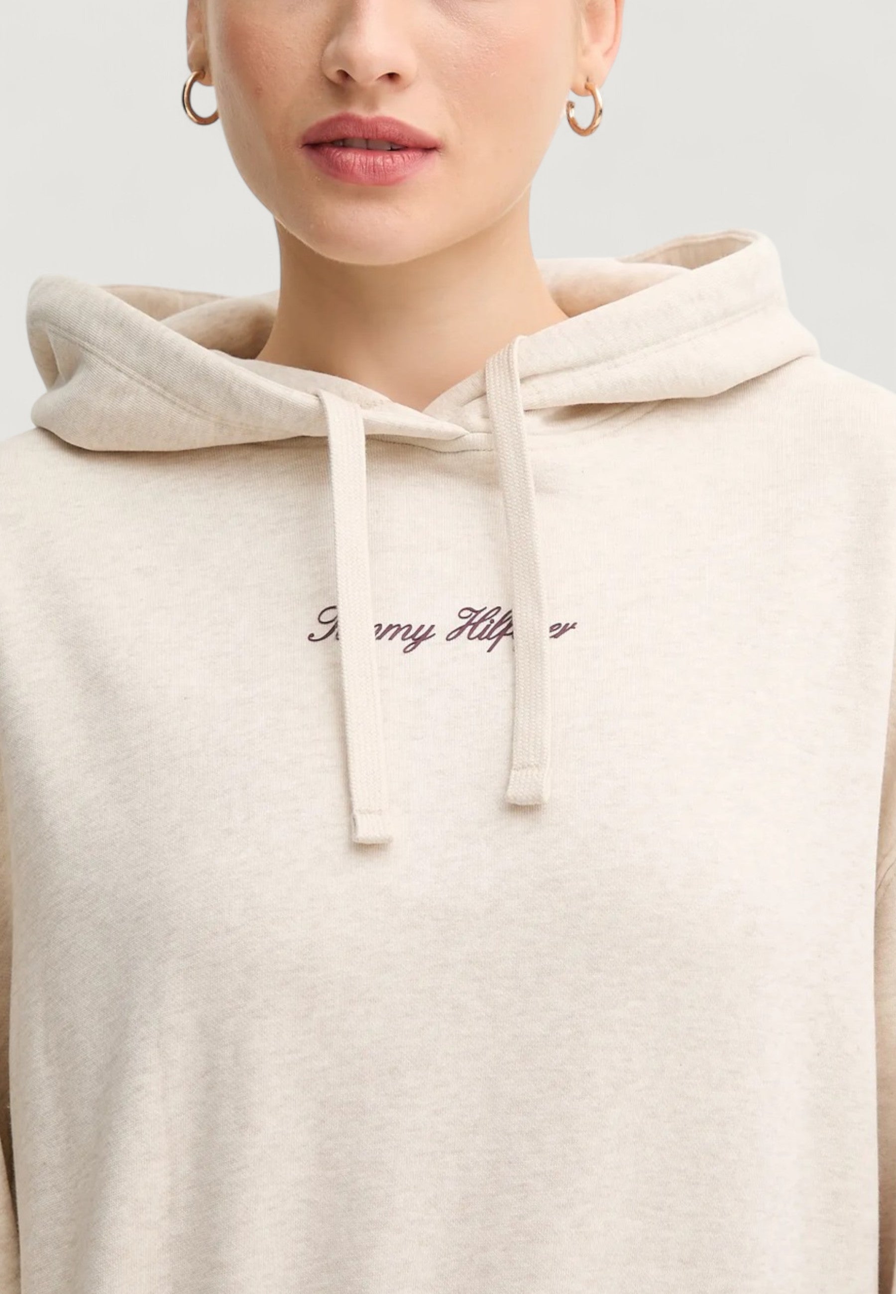 Felpa con cappuccio Tommy Hilfiger CLASSIC SCRIPT FLEEC