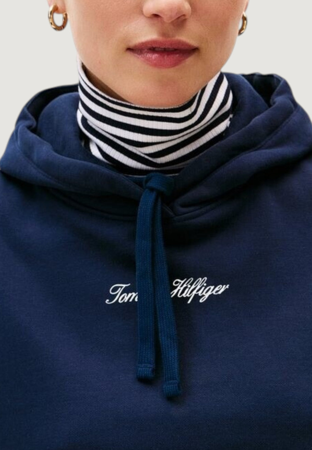 Felpa con cappuccio Tommy Hilfiger CLASSIC SCRIPT FLEEC