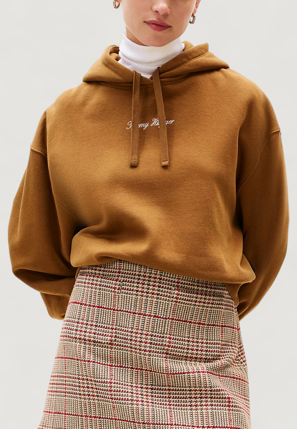 Felpa con cappuccio Tommy Hilfiger CLASSIC SCRIPT FLEEC