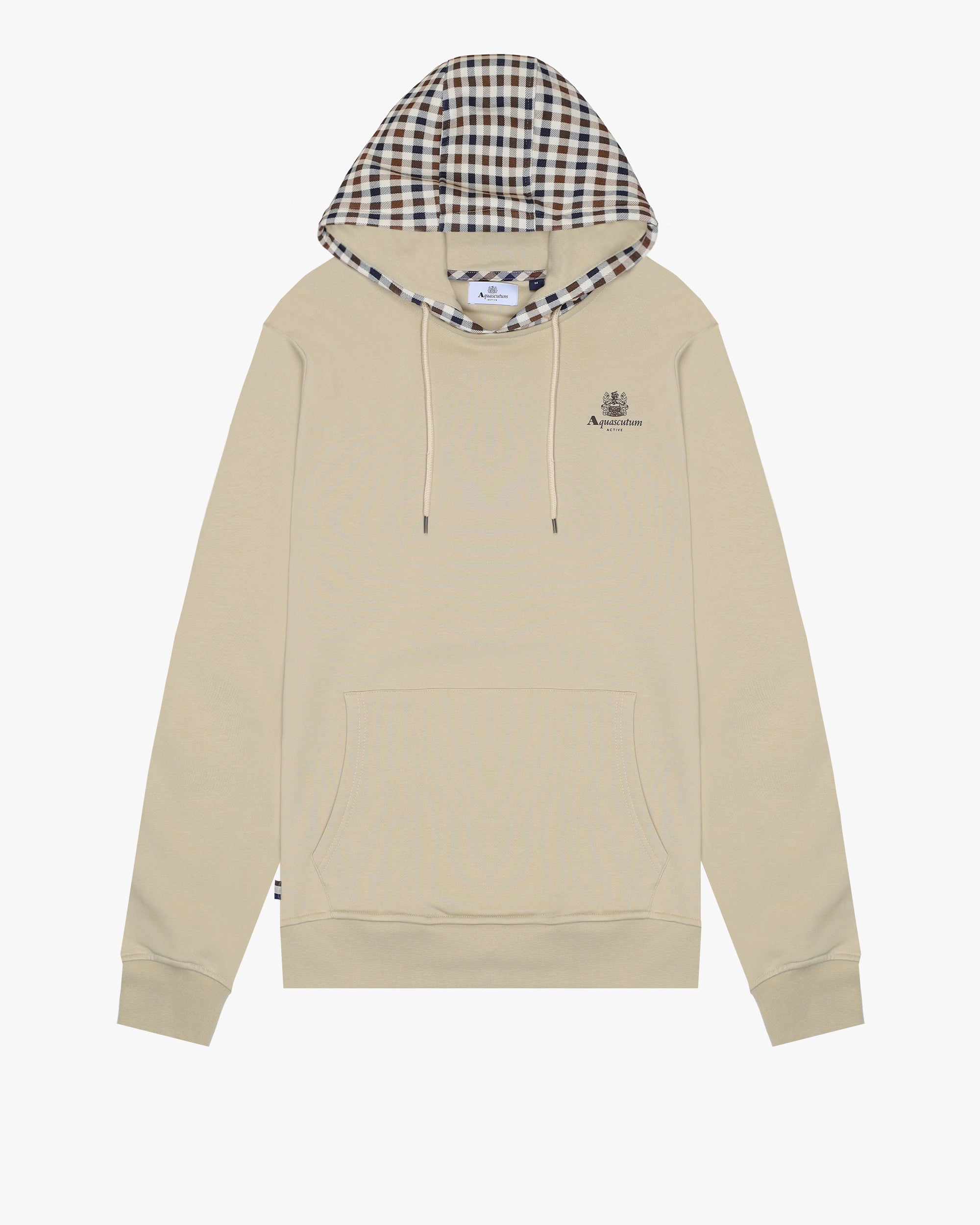 Felpa con cappuccio Aquascutum Active CLUB CHECK HOODIE FLEECE