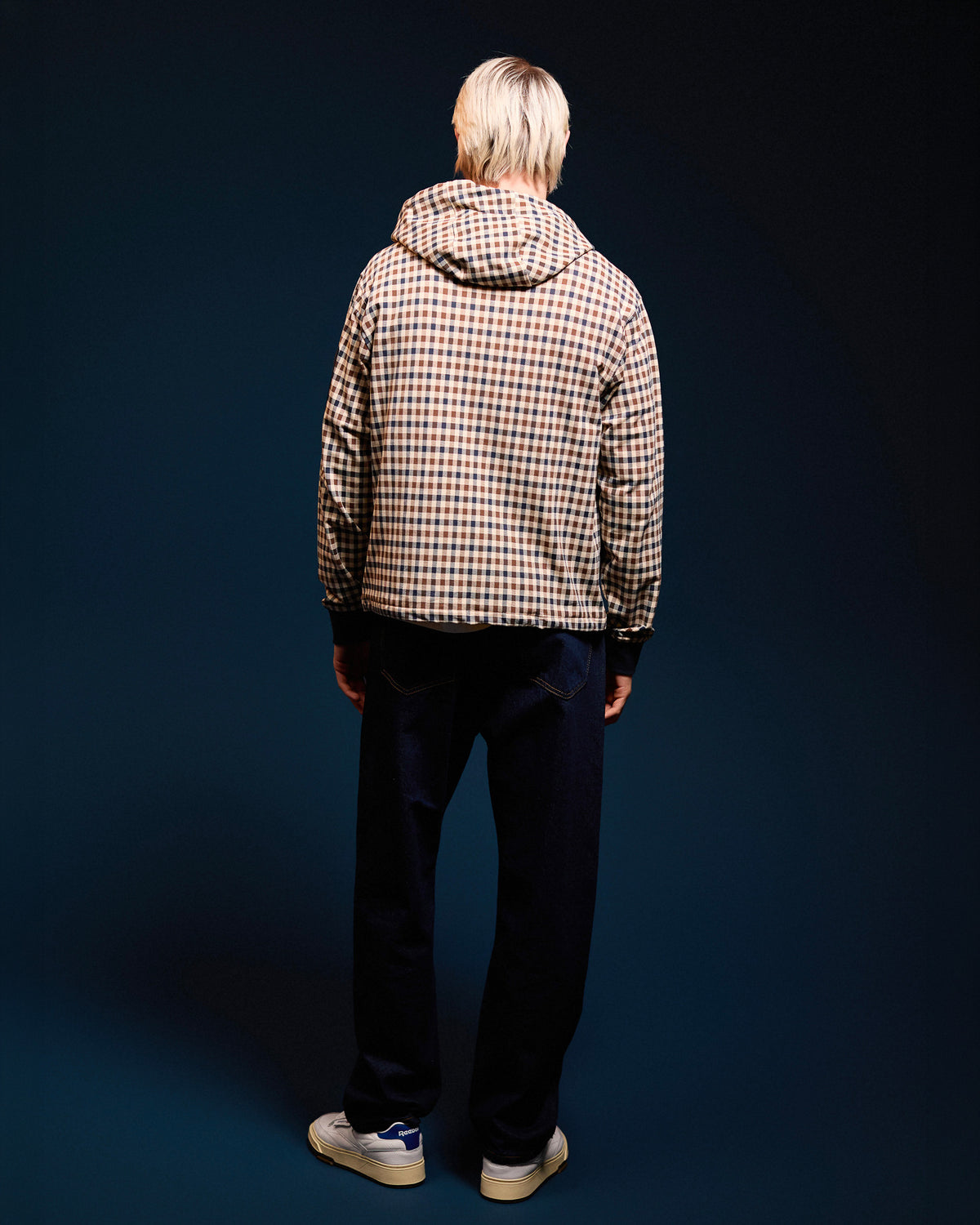 Hoodie Aquascutum Active CHECK FZ STRETCH FLEECE