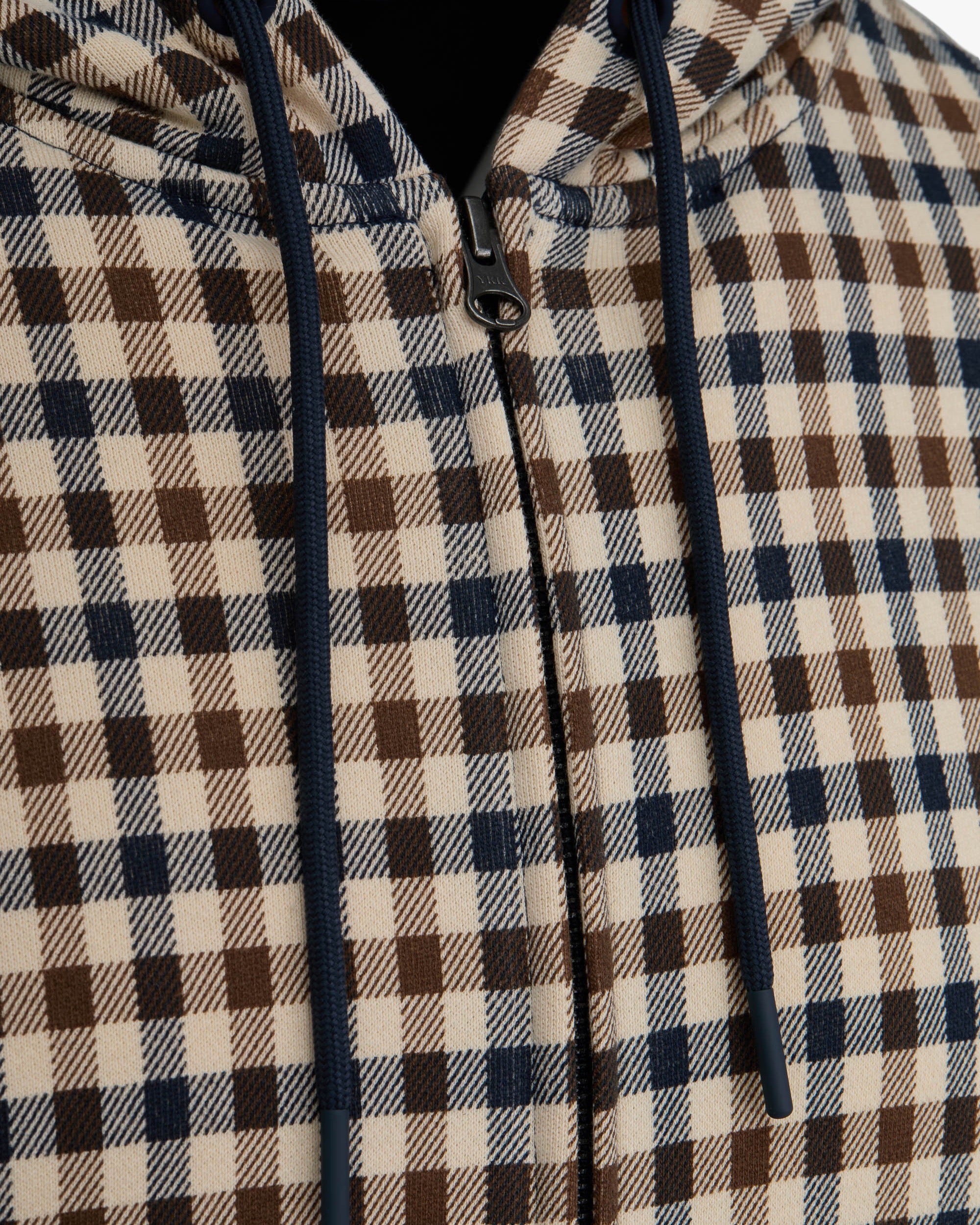 Felpa con cappuccio Aquascutum Active CLUB CHECK FZ HOODIE