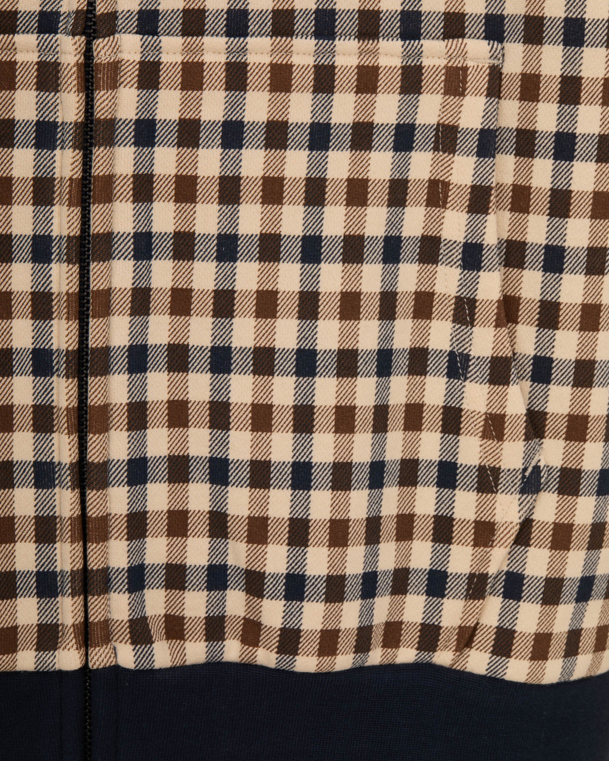 Felpa con cappuccio Aquascutum Active CLUB CHECK FZ HOODIE
