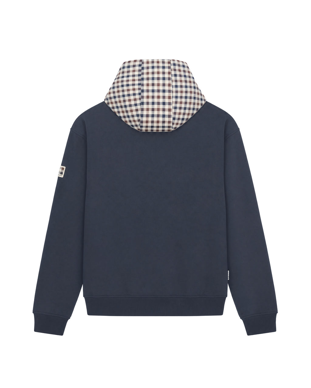 Felpa con cappuccio Aquascutum Active CLUB CHECK HOODIE FLEECE