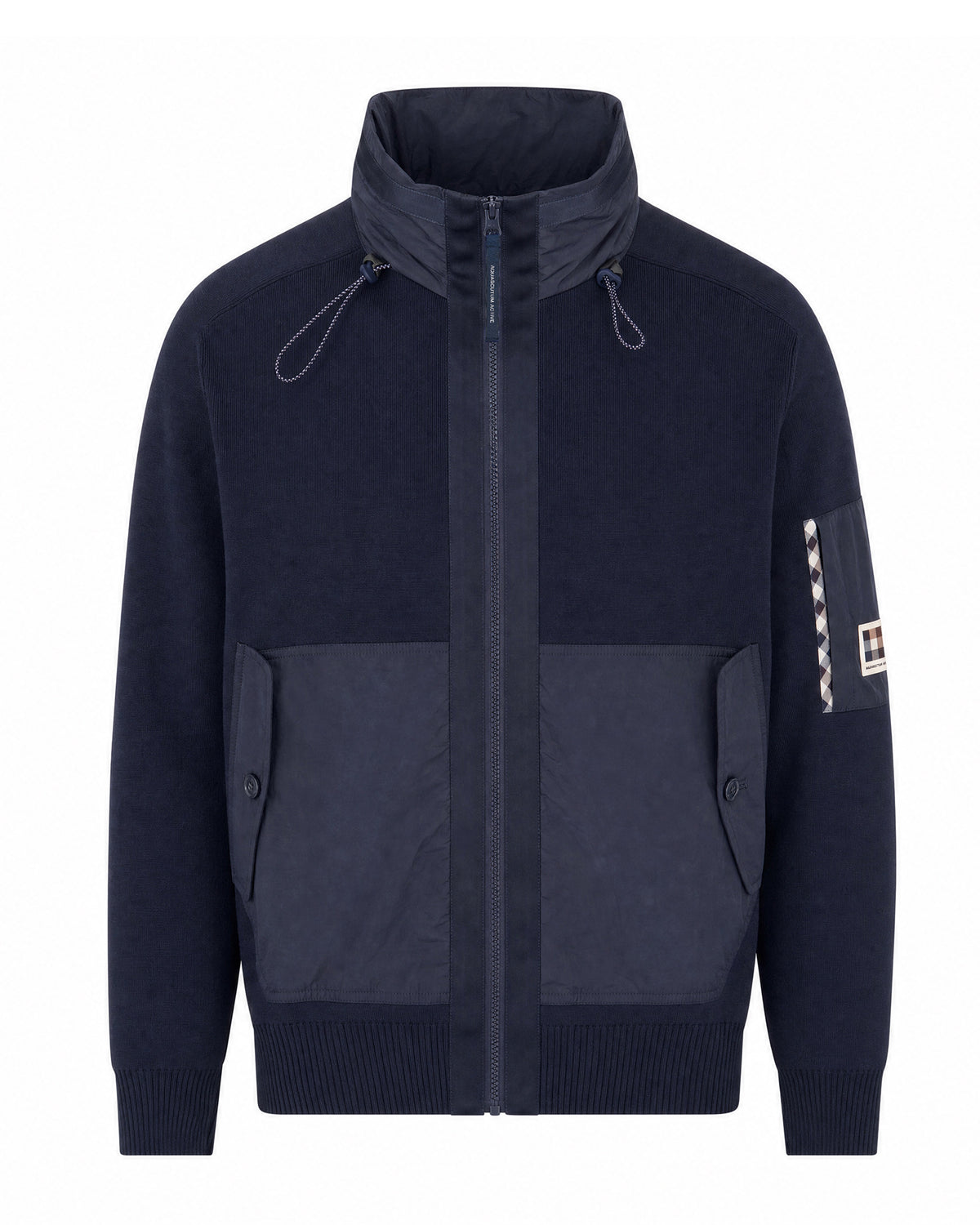 Felpa con cappuccio Aquascutum Active COTTON KNIT FZ SWEATER
