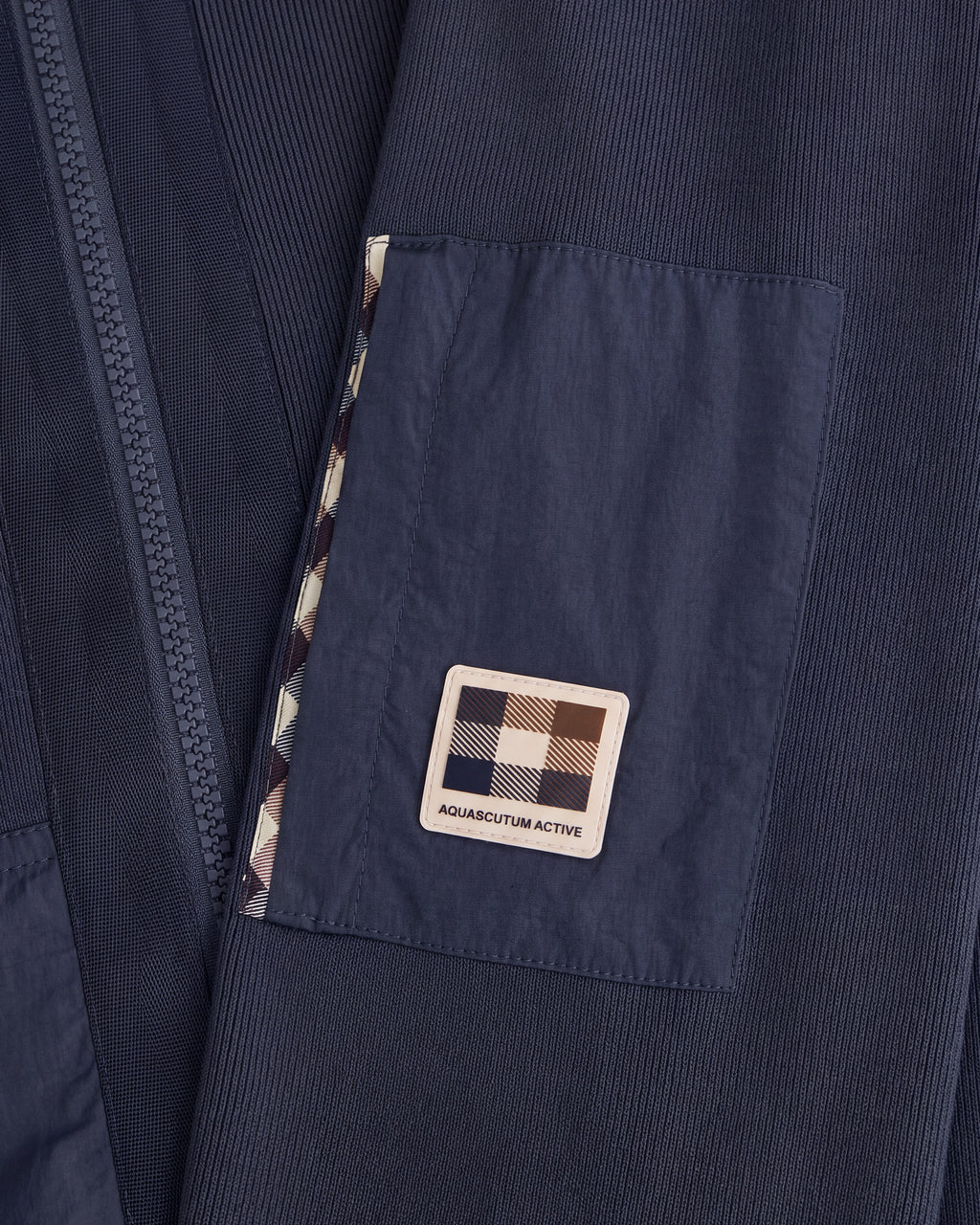 Felpa con cappuccio Aquascutum Active COTTON KNIT FZ SWEATER