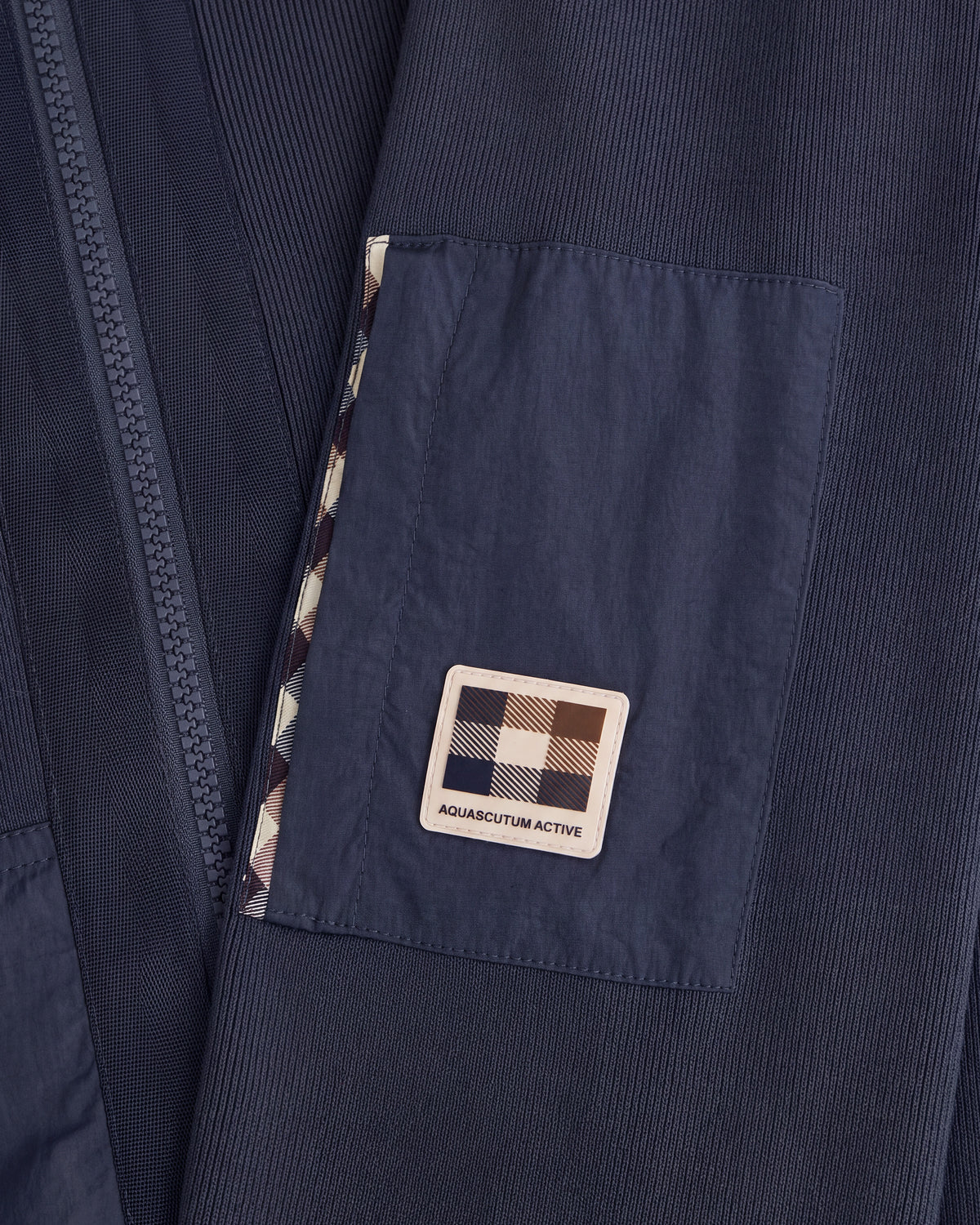 Felpa con cappuccio Aquascutum Active COTTON KNIT FZ SWEATER