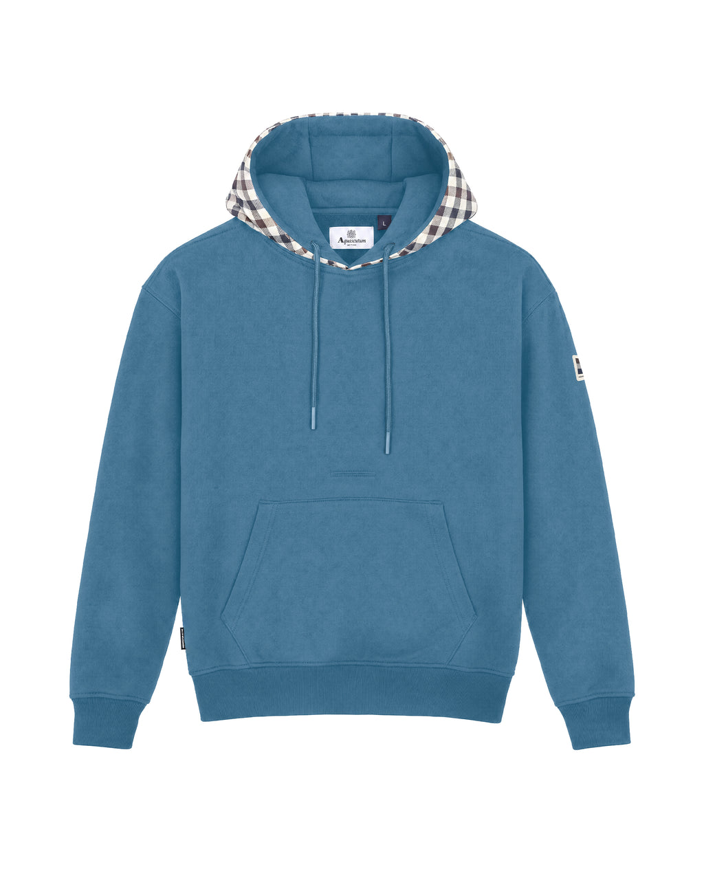 Felpa con cappuccio Aquascutum Active CLUB CHECK HOODIE FLEECE