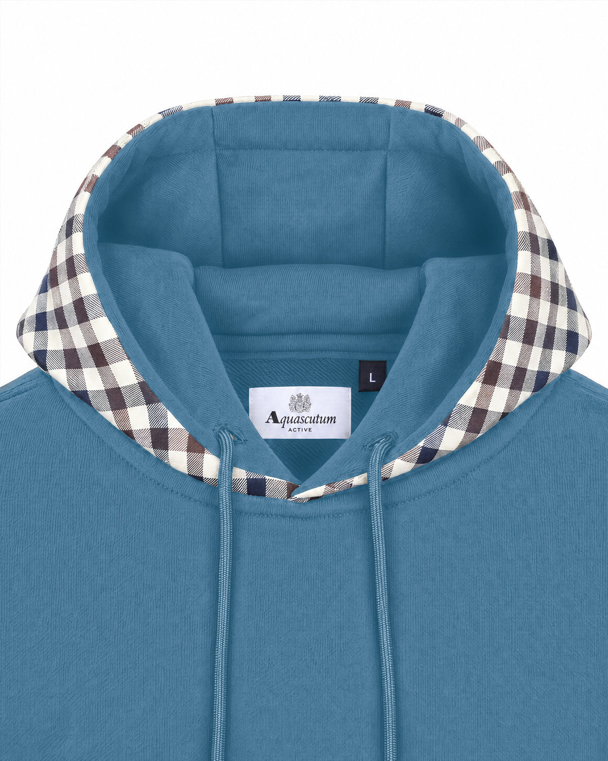 Felpa con cappuccio Aquascutum Active CLUB CHECK HOODIE FLEECE