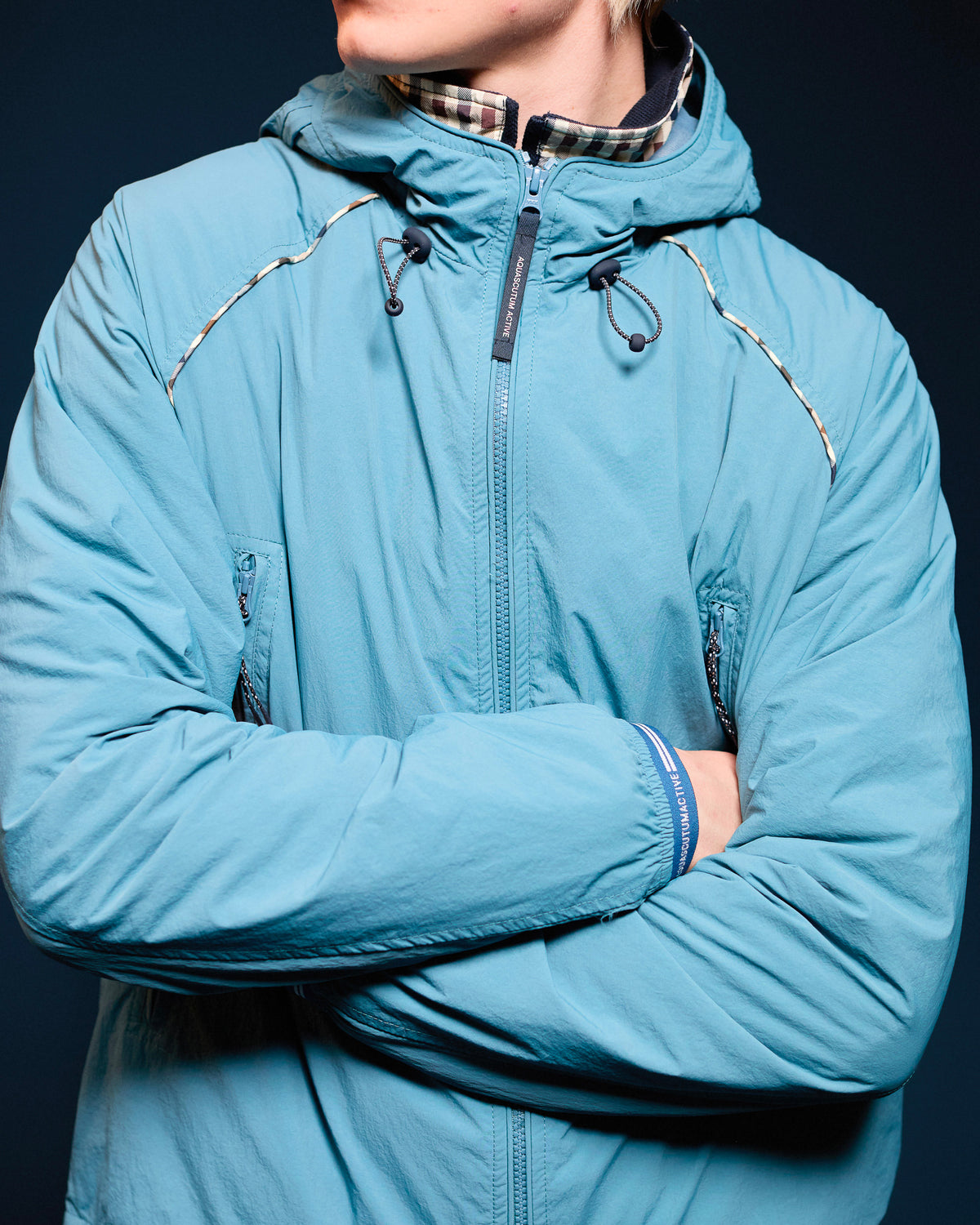 Felpa con cappuccio Aquascutum Active HOODED TECH FLEECE