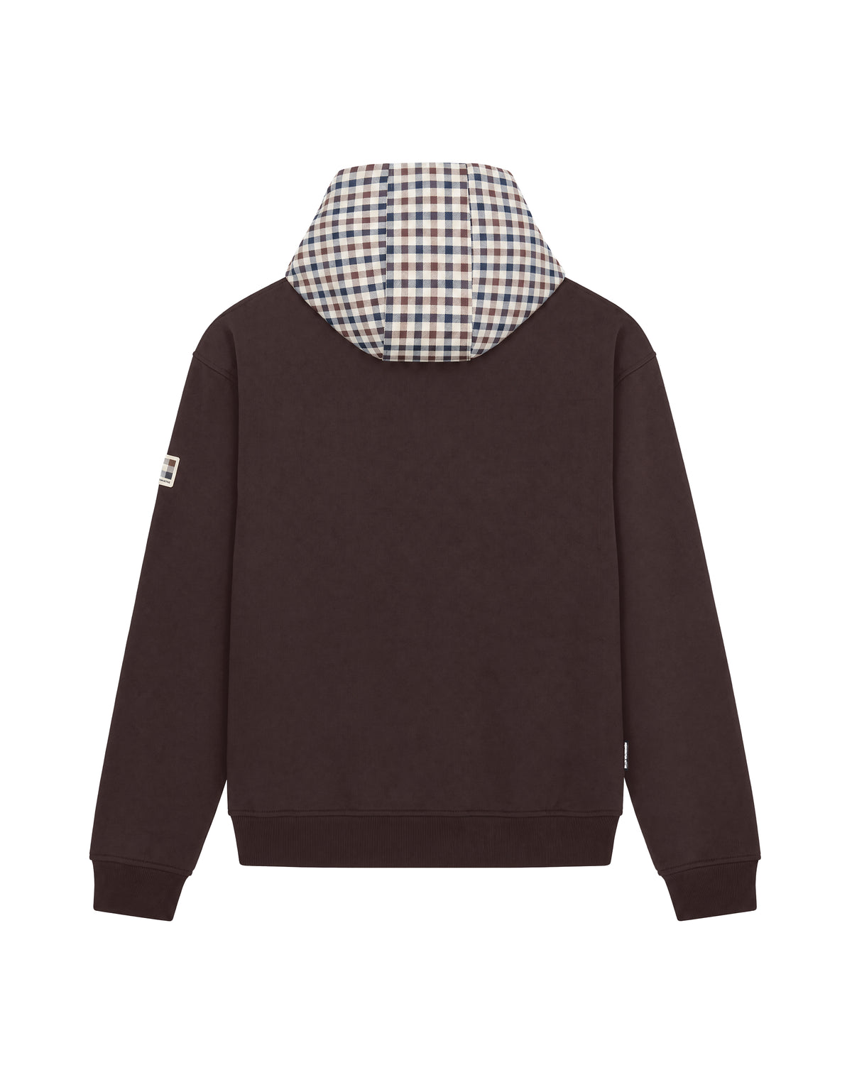 Felpa con cappuccio Aquascutum Active CLUB CHECK HOODIE FLEECE