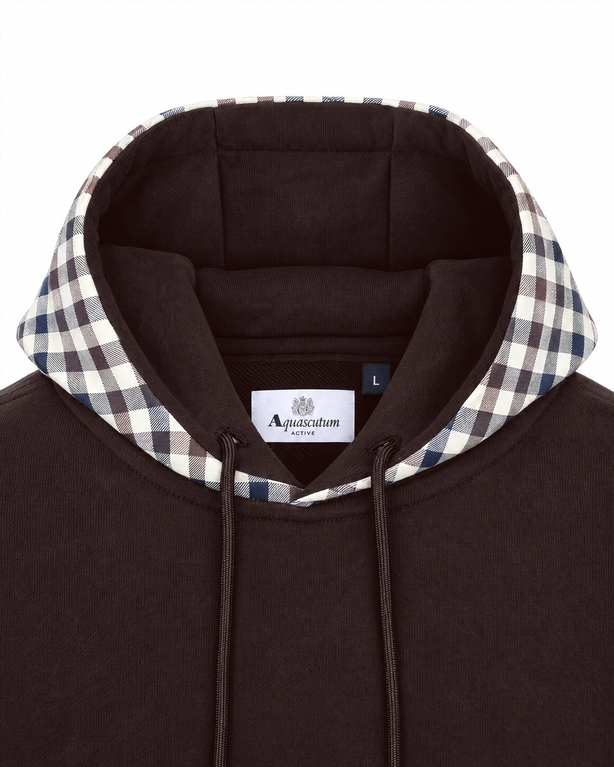 Felpa con cappuccio Aquascutum Active CLUB CHECK HOODIE FLEECE