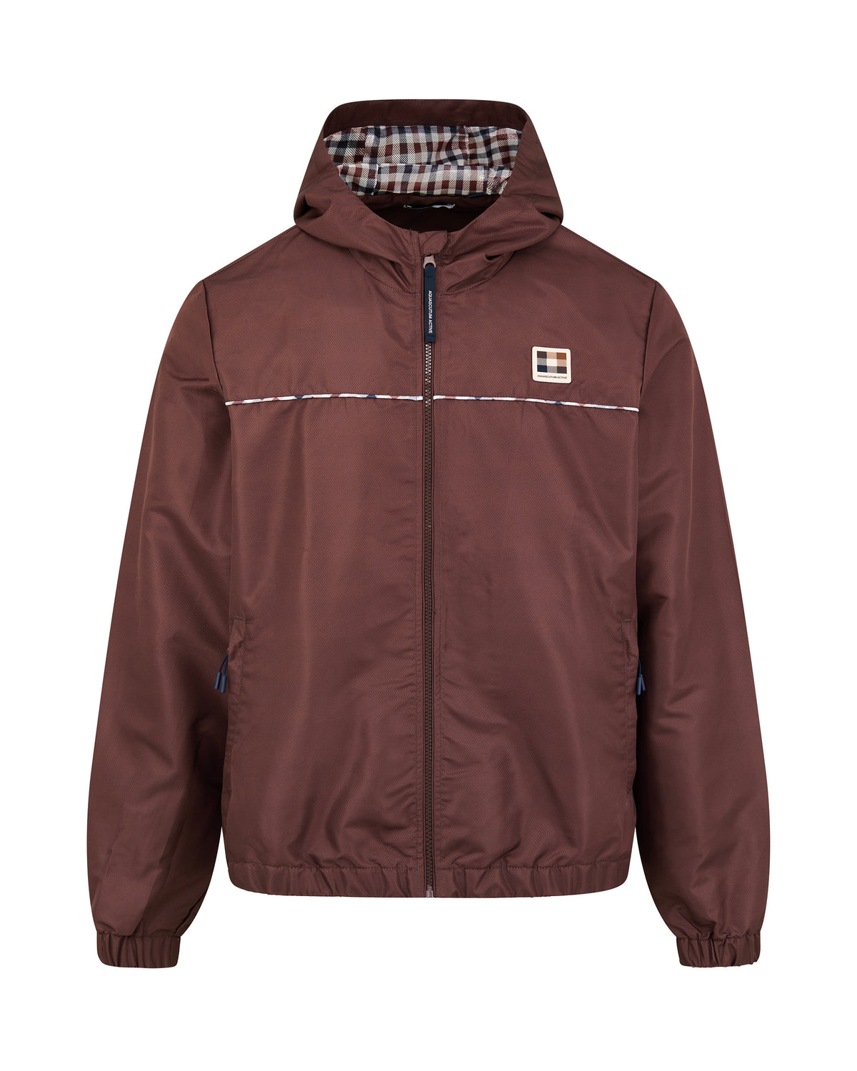 Felpa con cappuccio Aquascutum Active DIAMOND WAVE BADGE TRACKTOP