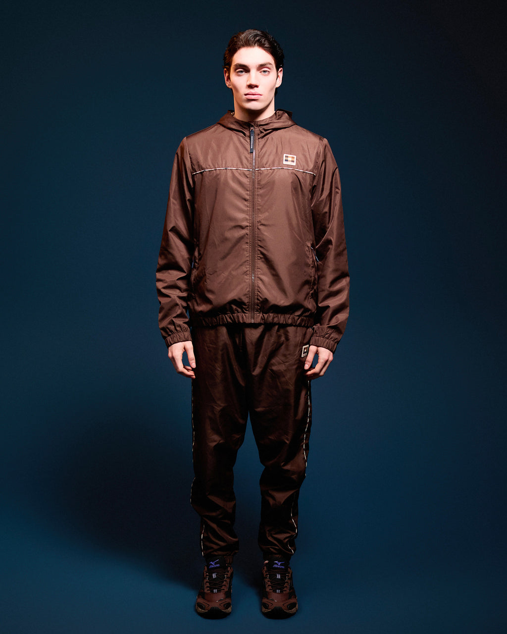 Felpa con cappuccio Aquascutum Active DIAMOND WAVE BADGE TRACKTOP