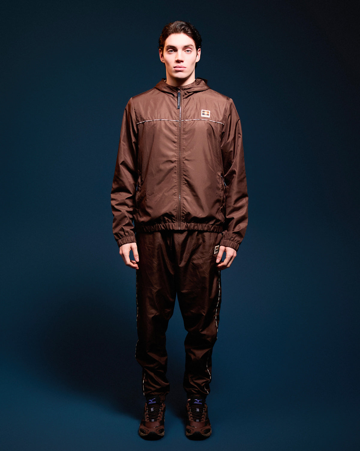 Felpa con cappuccio Aquascutum Active DIAMOND WAVE BADGE TRACKTOP