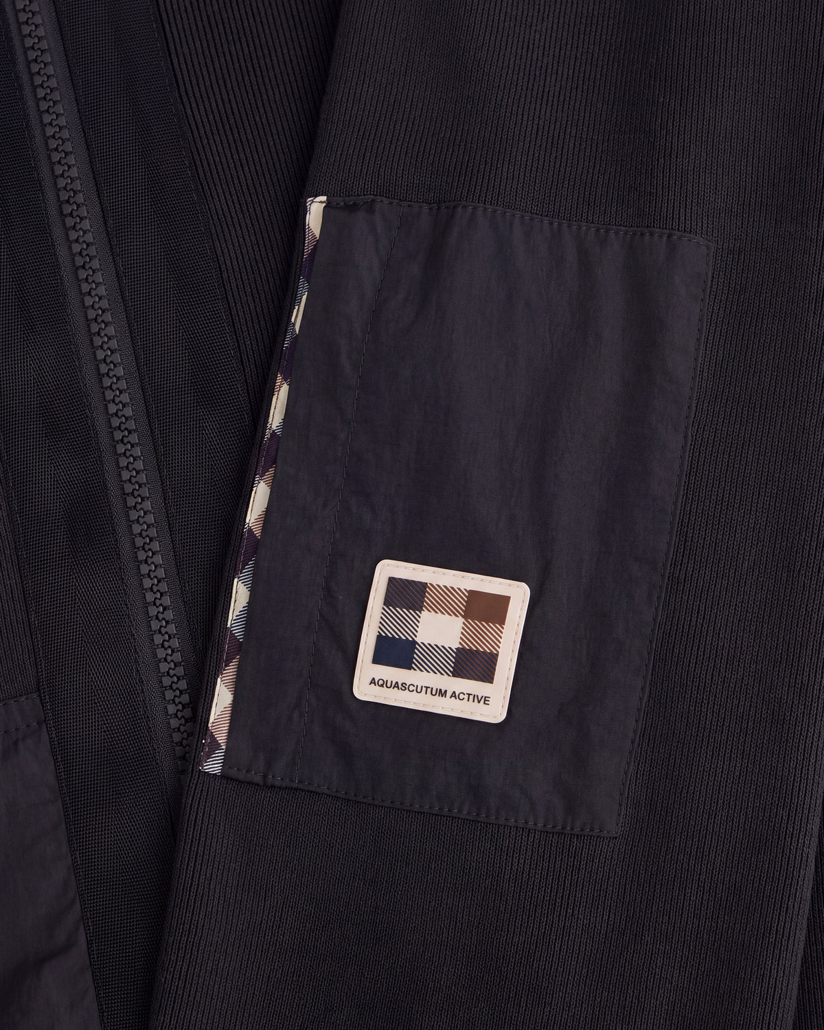 Felpa con cappuccio Aquascutum Active COTTON KNIT FZ SWEATER