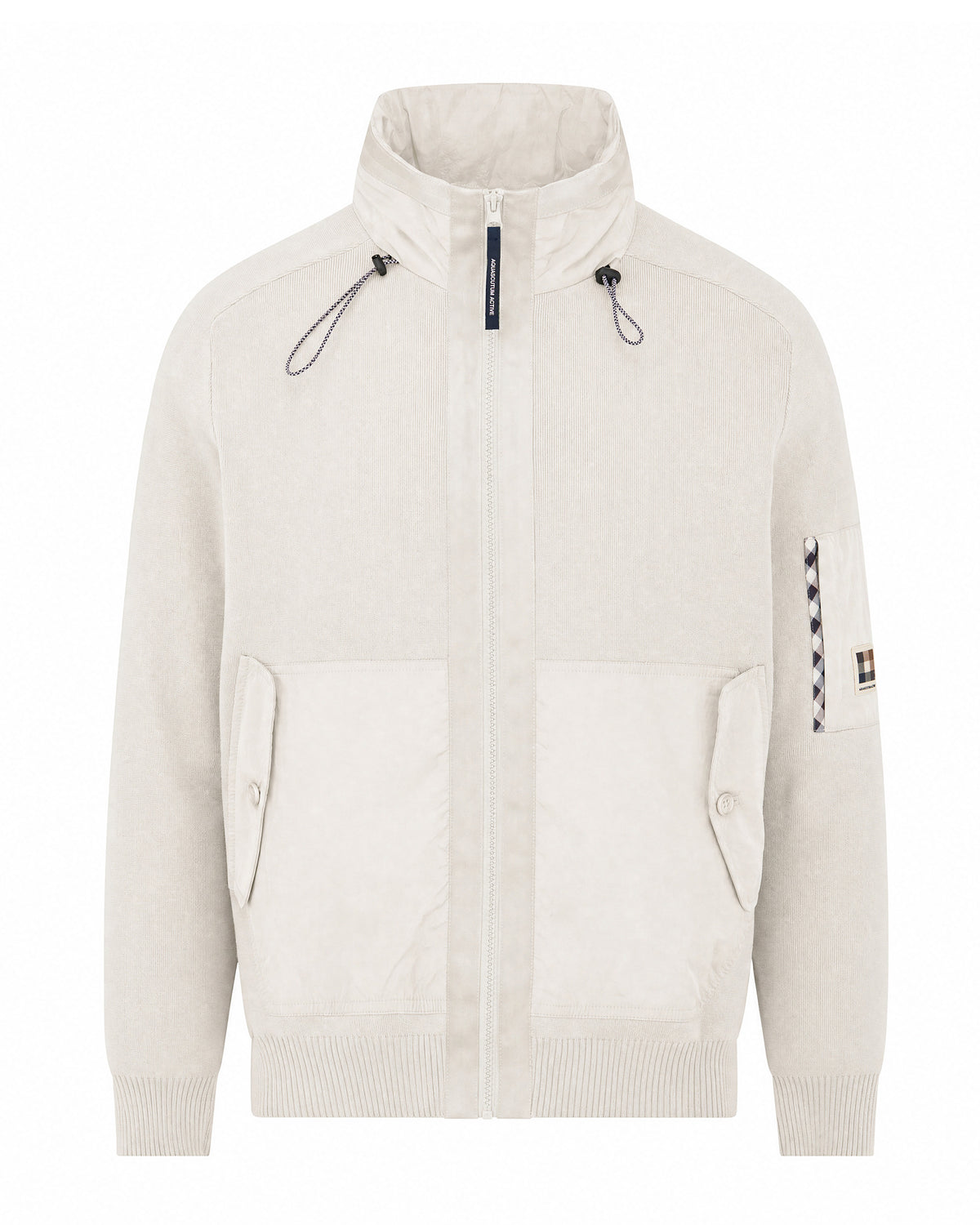 Felpa con cappuccio Aquascutum Active COTTON KNIT FZ SWEATER