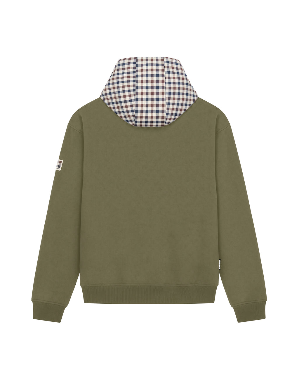 Felpa con cappuccio Aquascutum Active CLUB CHECK HOODIE FLEECE