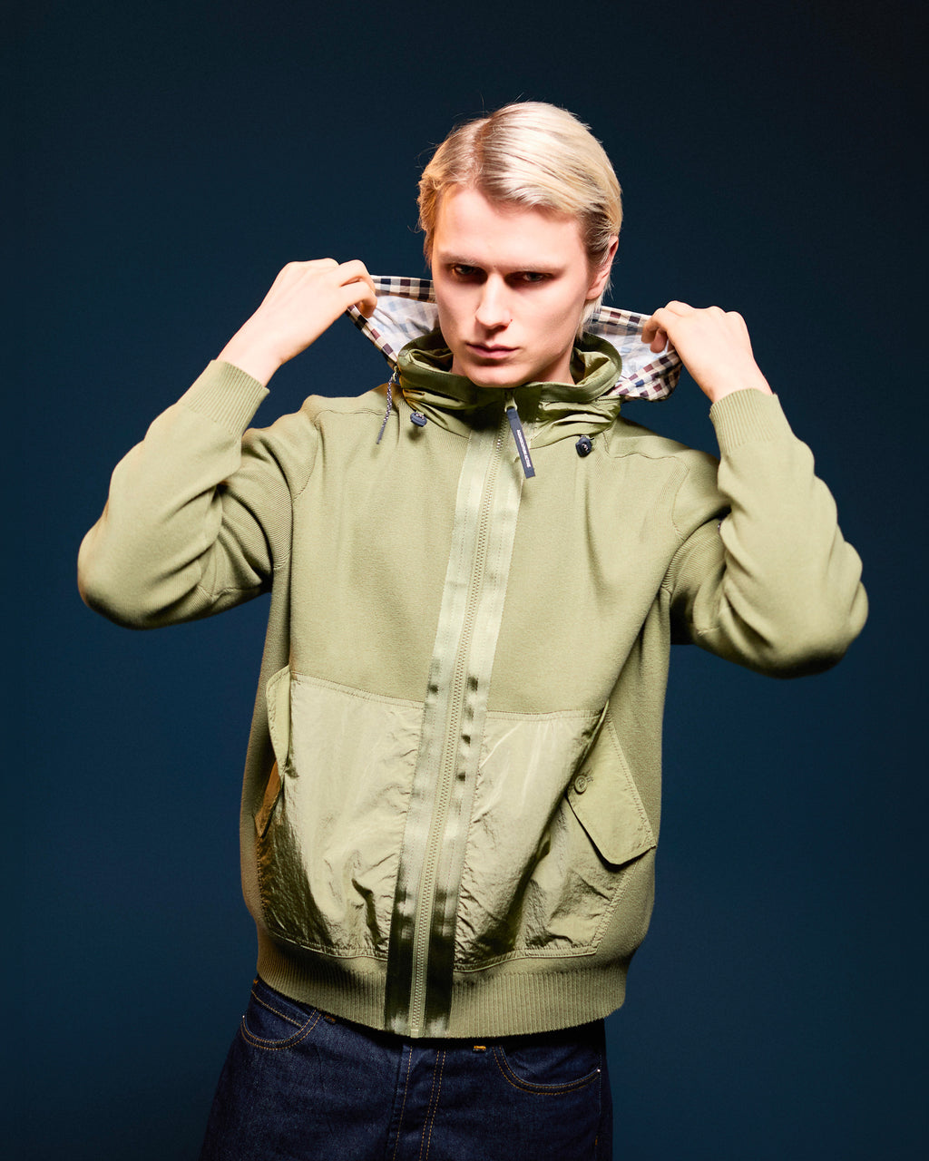 Hoodie Aquascutum Active COTTON KNIT FZ SWEATER
