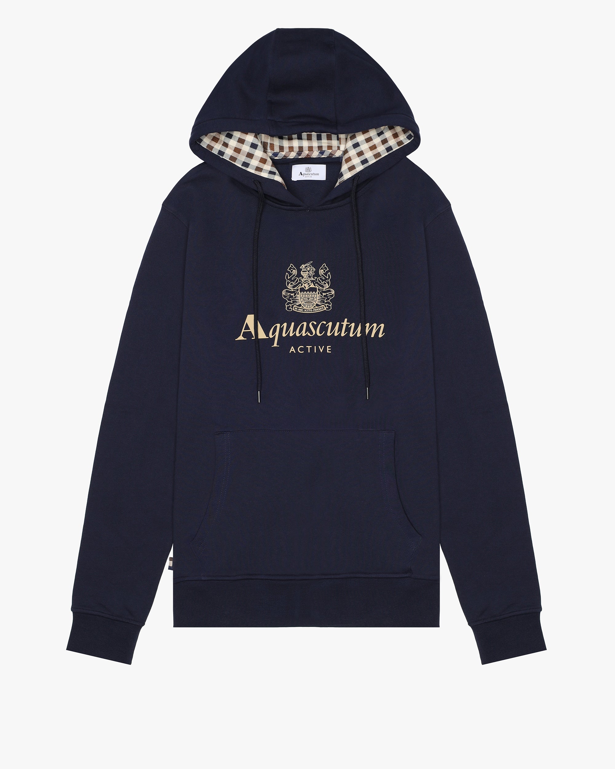 Felpa con cappuccio Aquascutum Active BIG LOGO HOODIE FLEECE