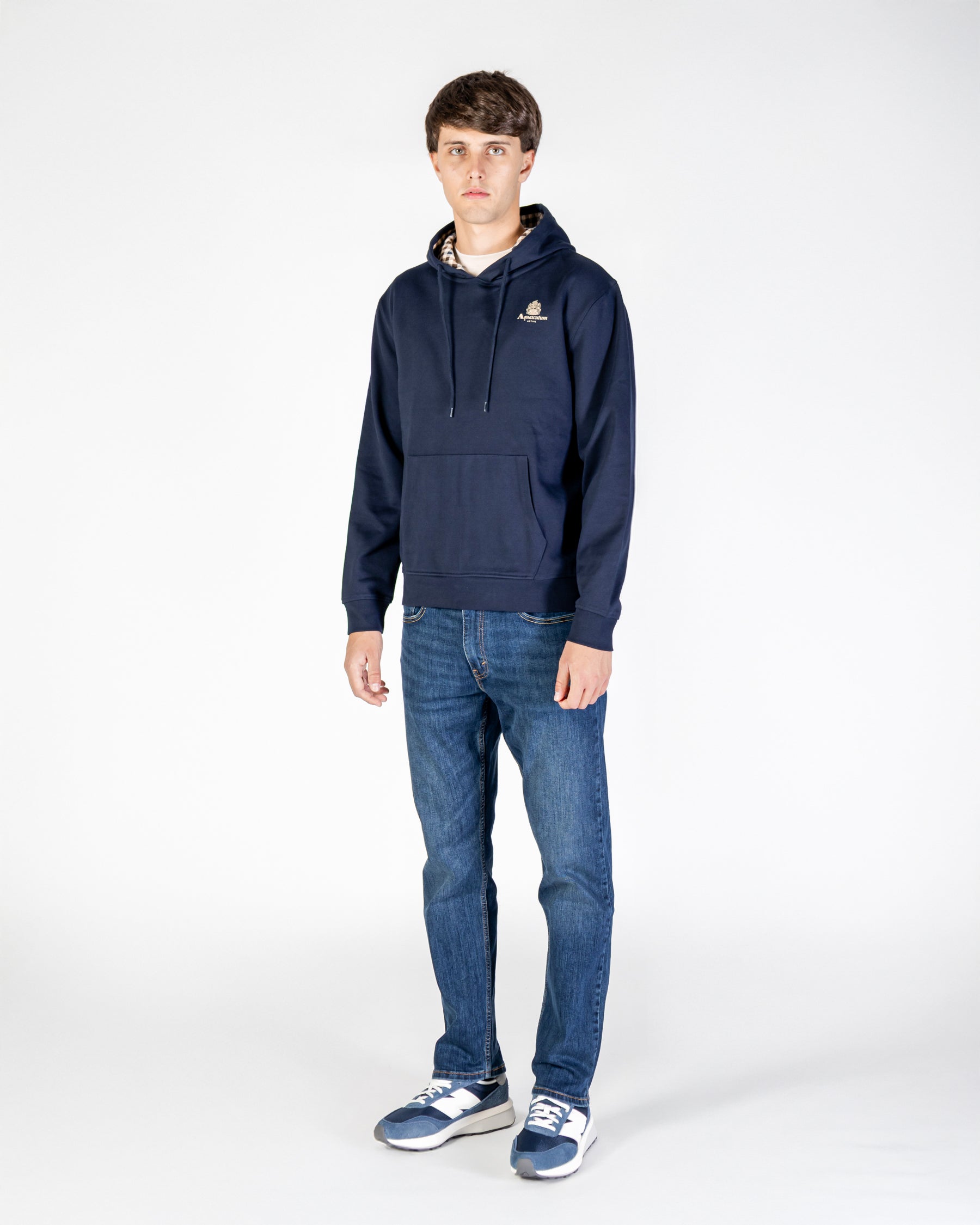 Hoodie Aquascutum Active SMALL LOGO HOODIE FLEECE