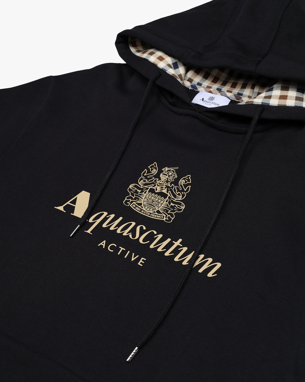 Felpa con cappuccio Aquascutum Active BIG LOGO HOODIE FLEECE