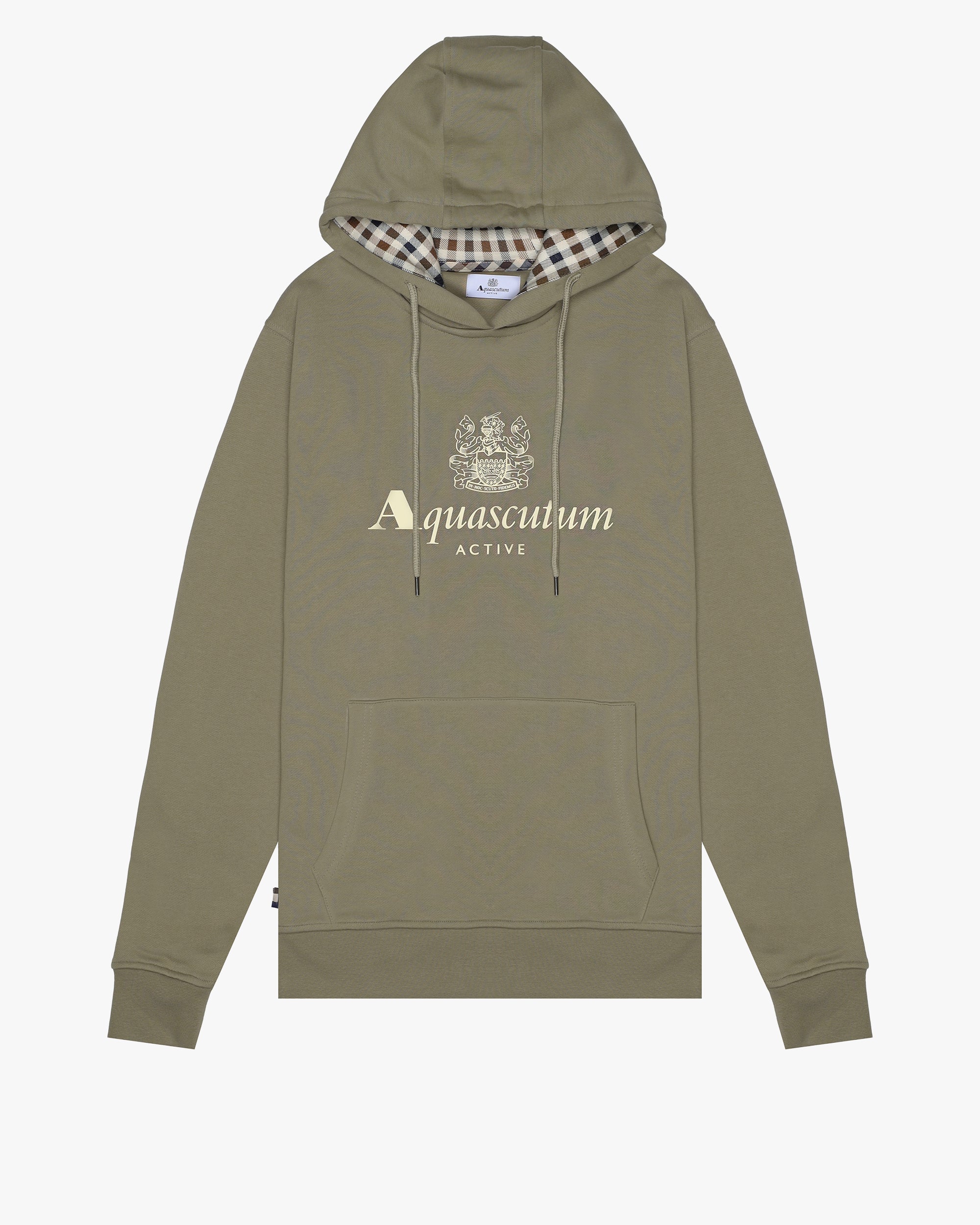 Felpa con cappuccio Aquascutum Active BIG LOGO HOODIE FLEECE