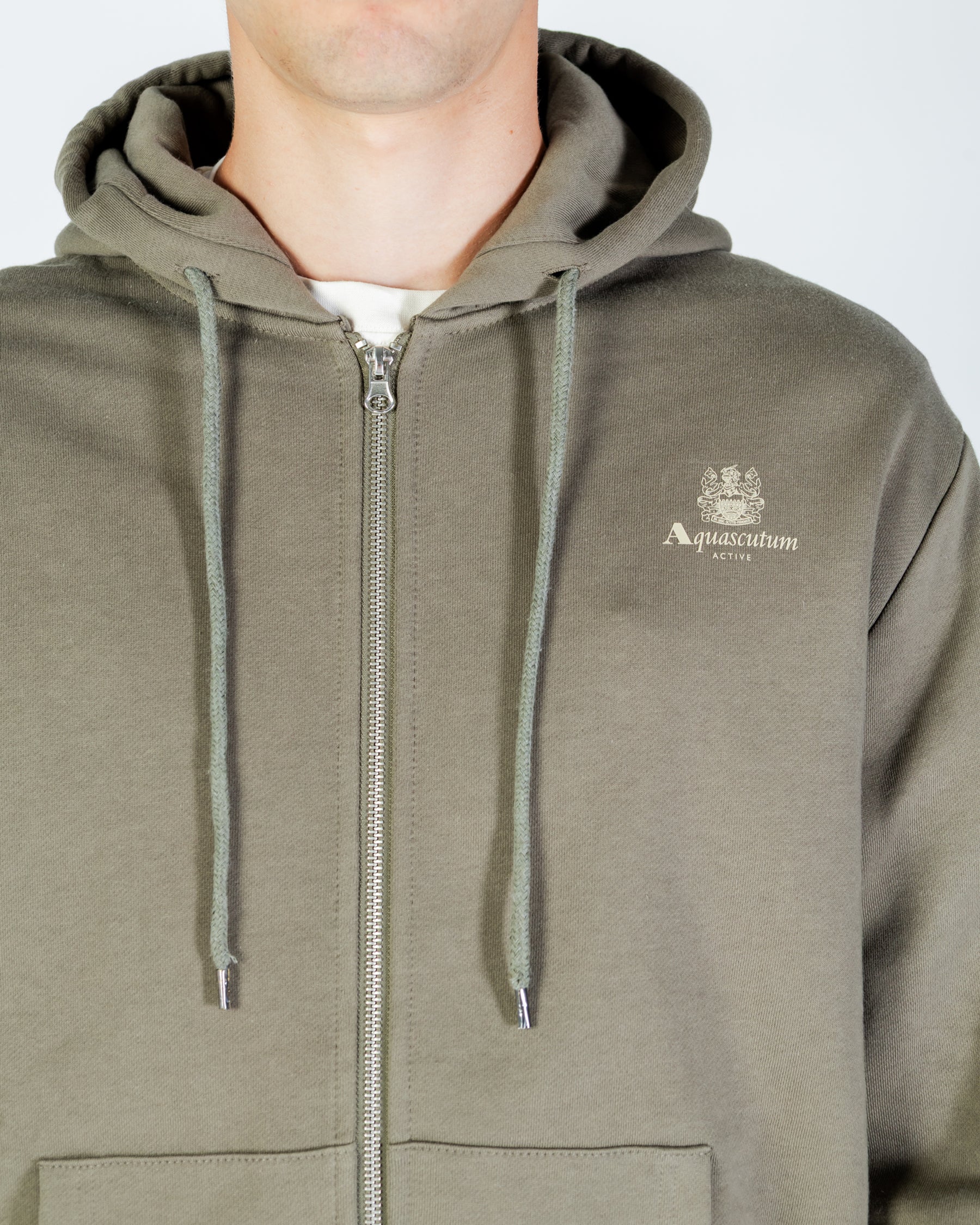 Hoodie Aquascutum Active FULL ZIPPED HOODIE FLEECE