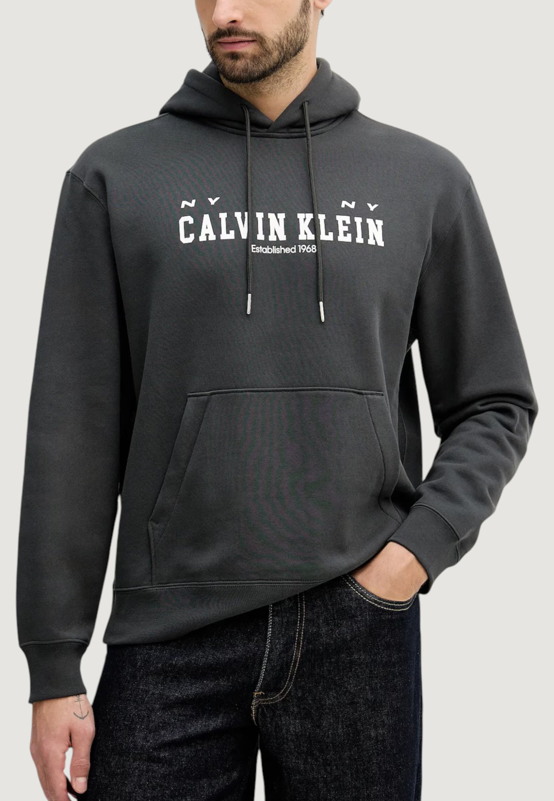 Felpa con cappuccio Calvin Klein Jeans LV04RE251G