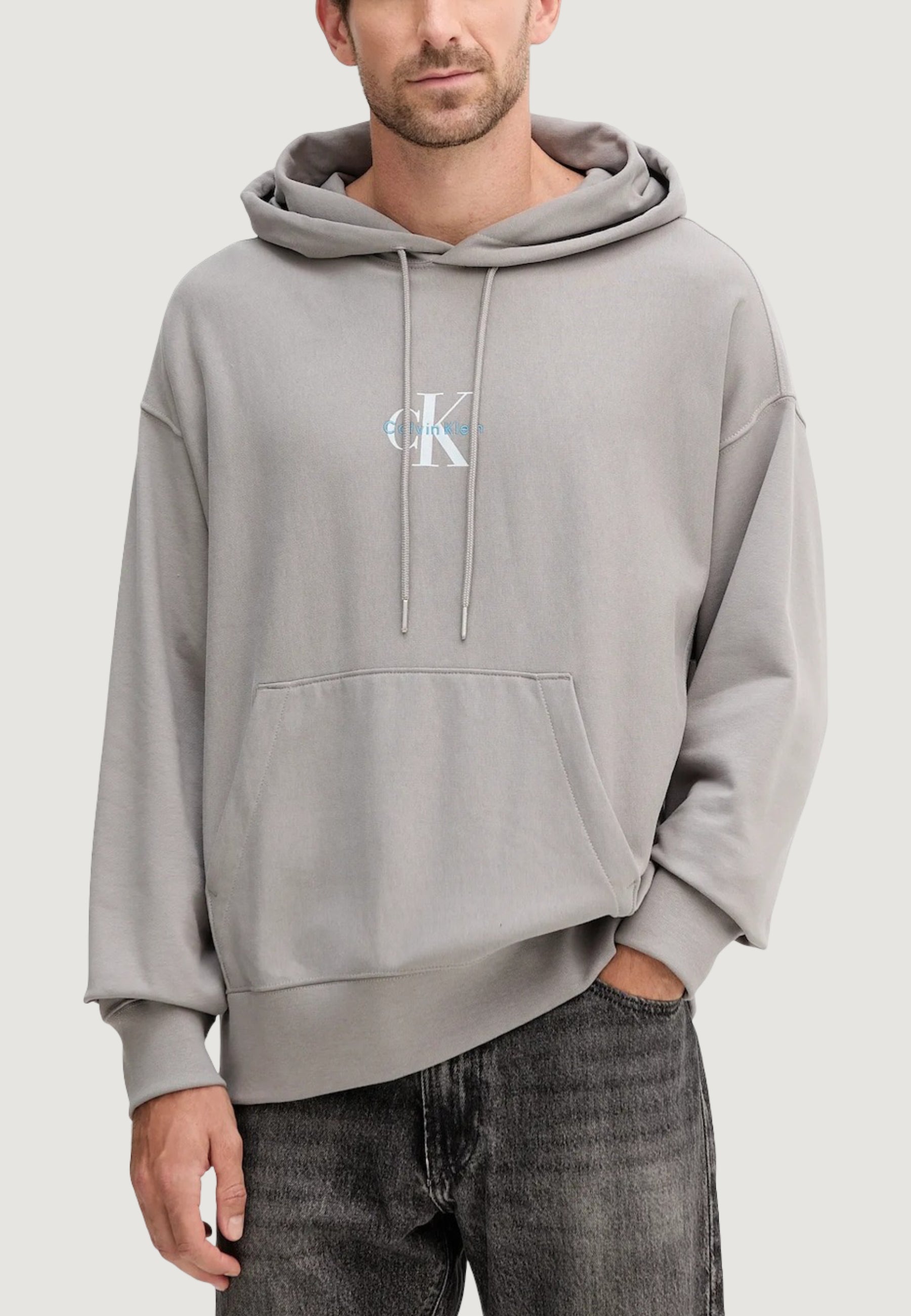 Felpa con cappuccio Calvin Klein Jeans PREMIUM TERRY MICRO