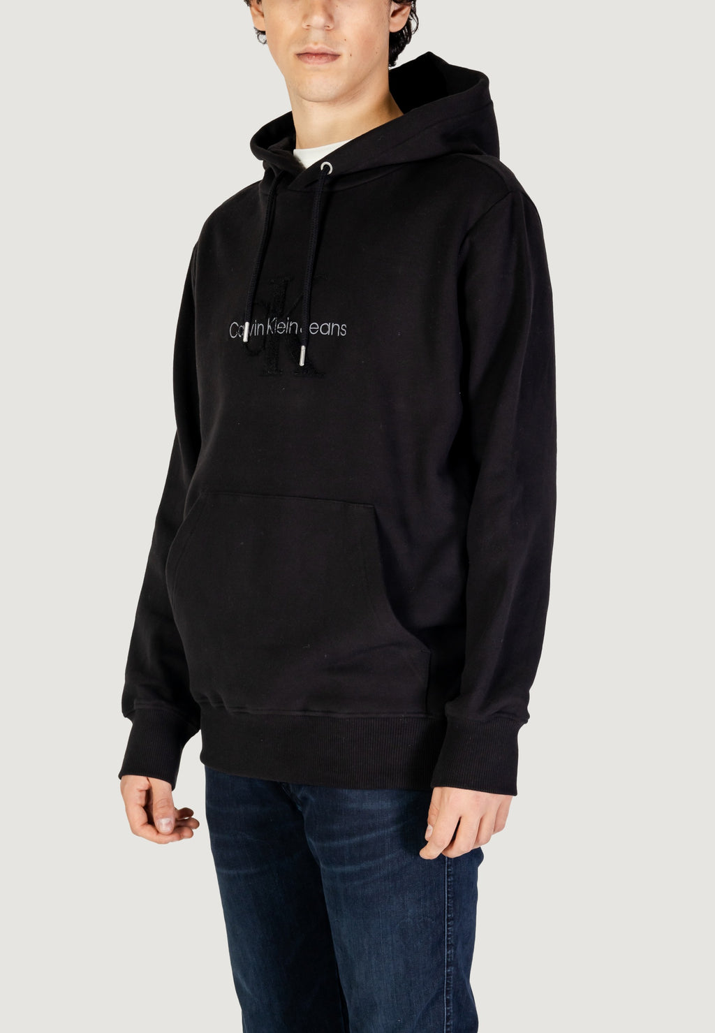 Felpa con cappuccio Calvin Klein Jeans CHENILLE MONOLOGO