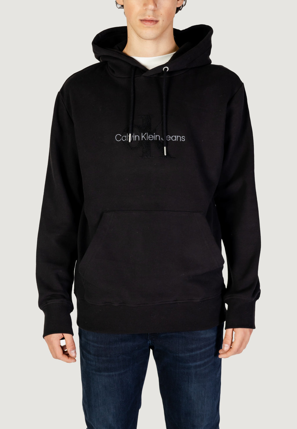 Felpa con cappuccio Calvin Klein Jeans CHENILLE MONOLOGO