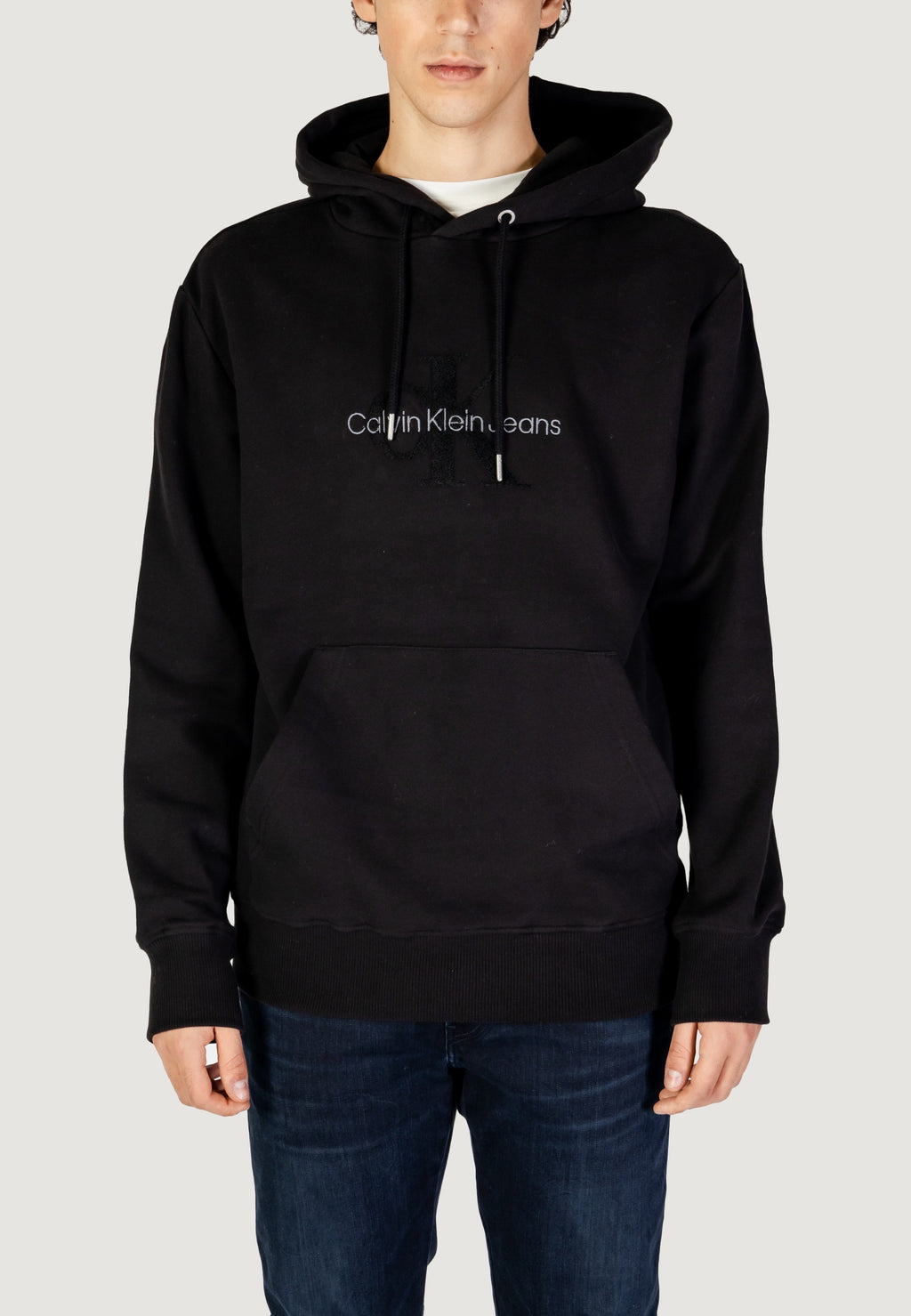 Felpa con cappuccio Calvin Klein Jeans CHENILLE MONOLOGO