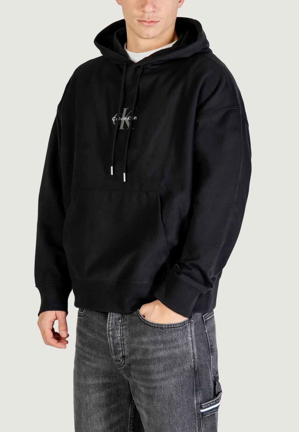 Felpa con cappuccio Calvin Klein Jeans PREMIUM TERRY MICRO