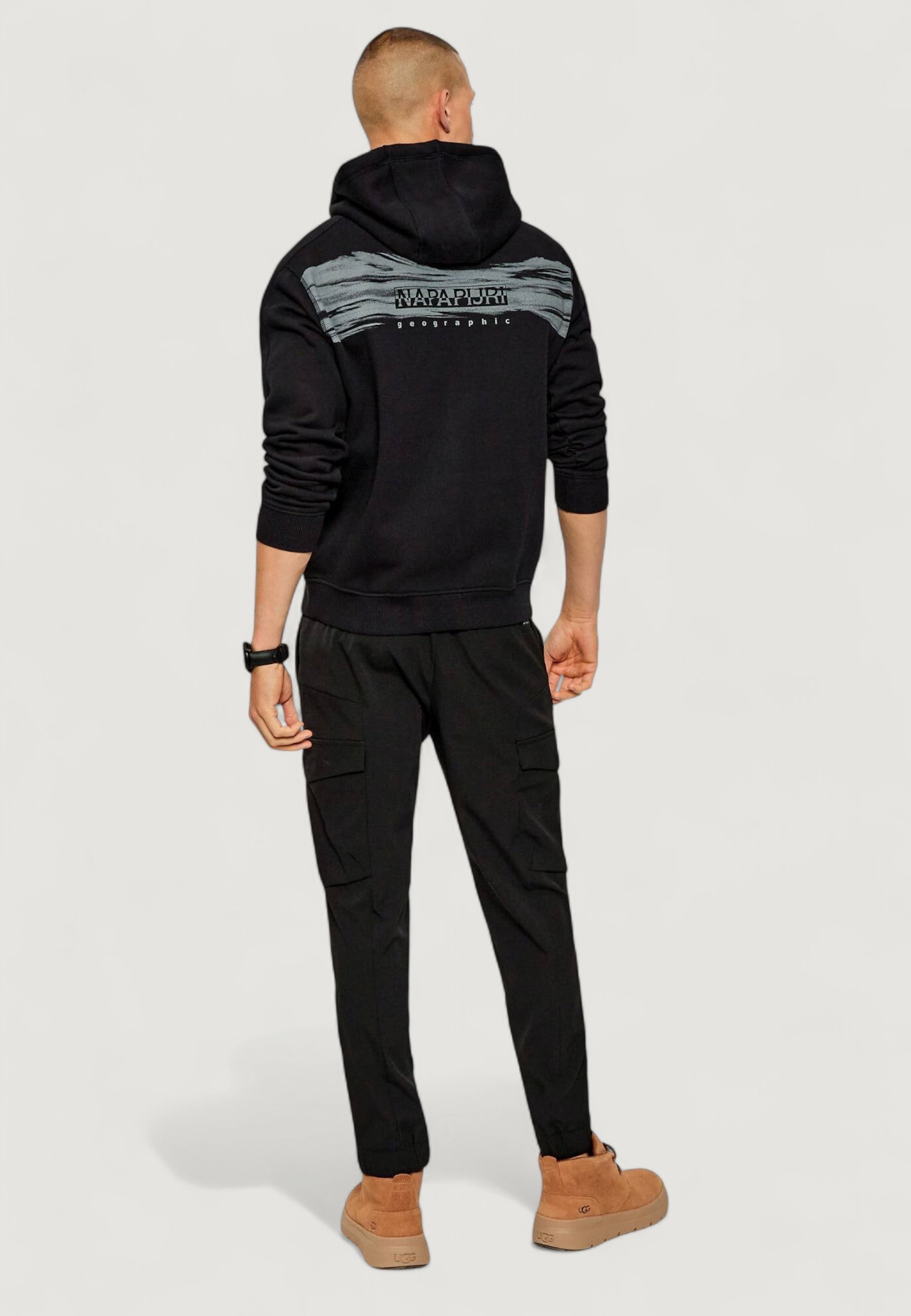 Felpa con cappuccio Napapijri B-BACK GRAPHIC H