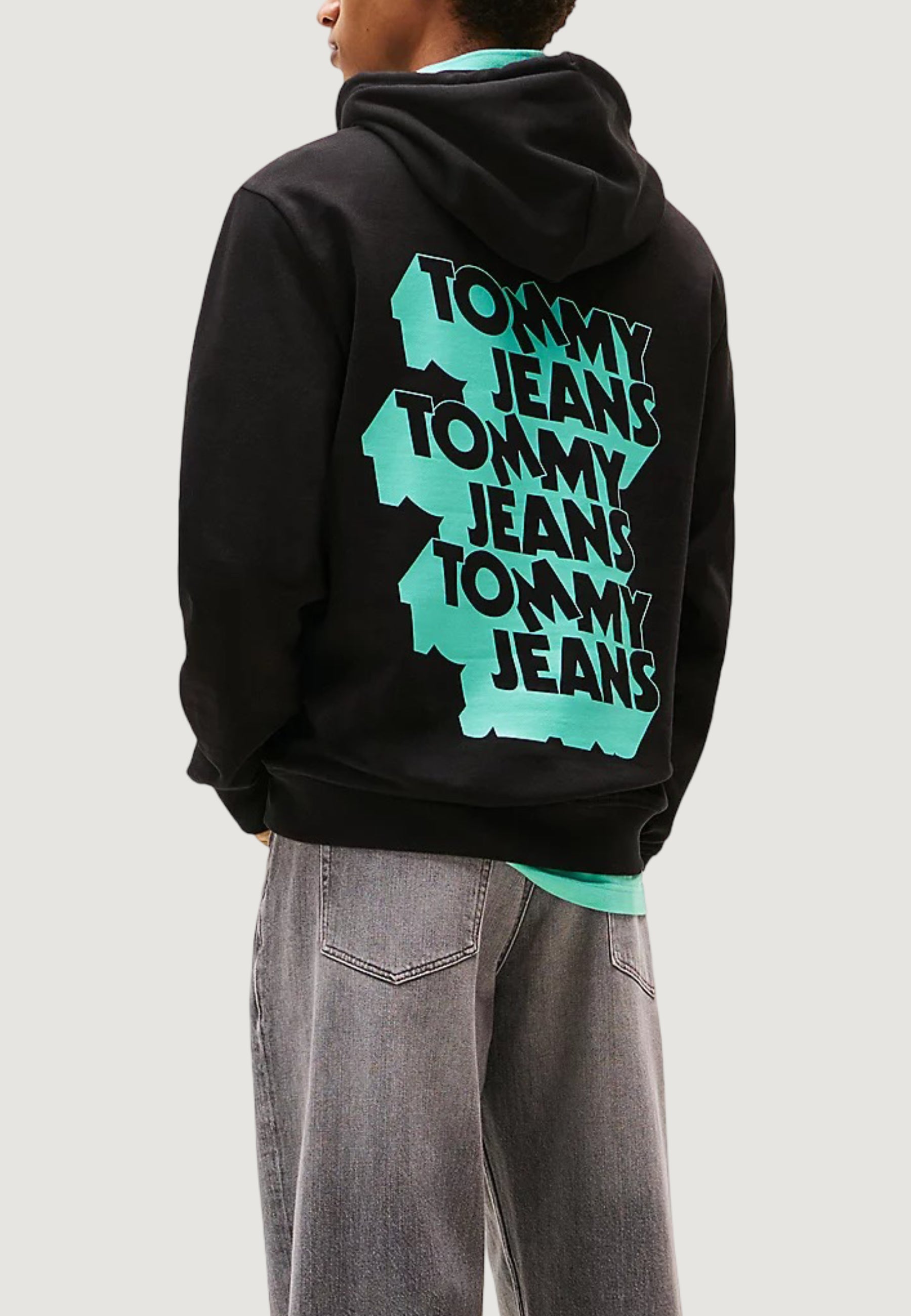 Felpa con cappuccio Tommy Hilfiger Jeans TJM STACK BACK LOGO