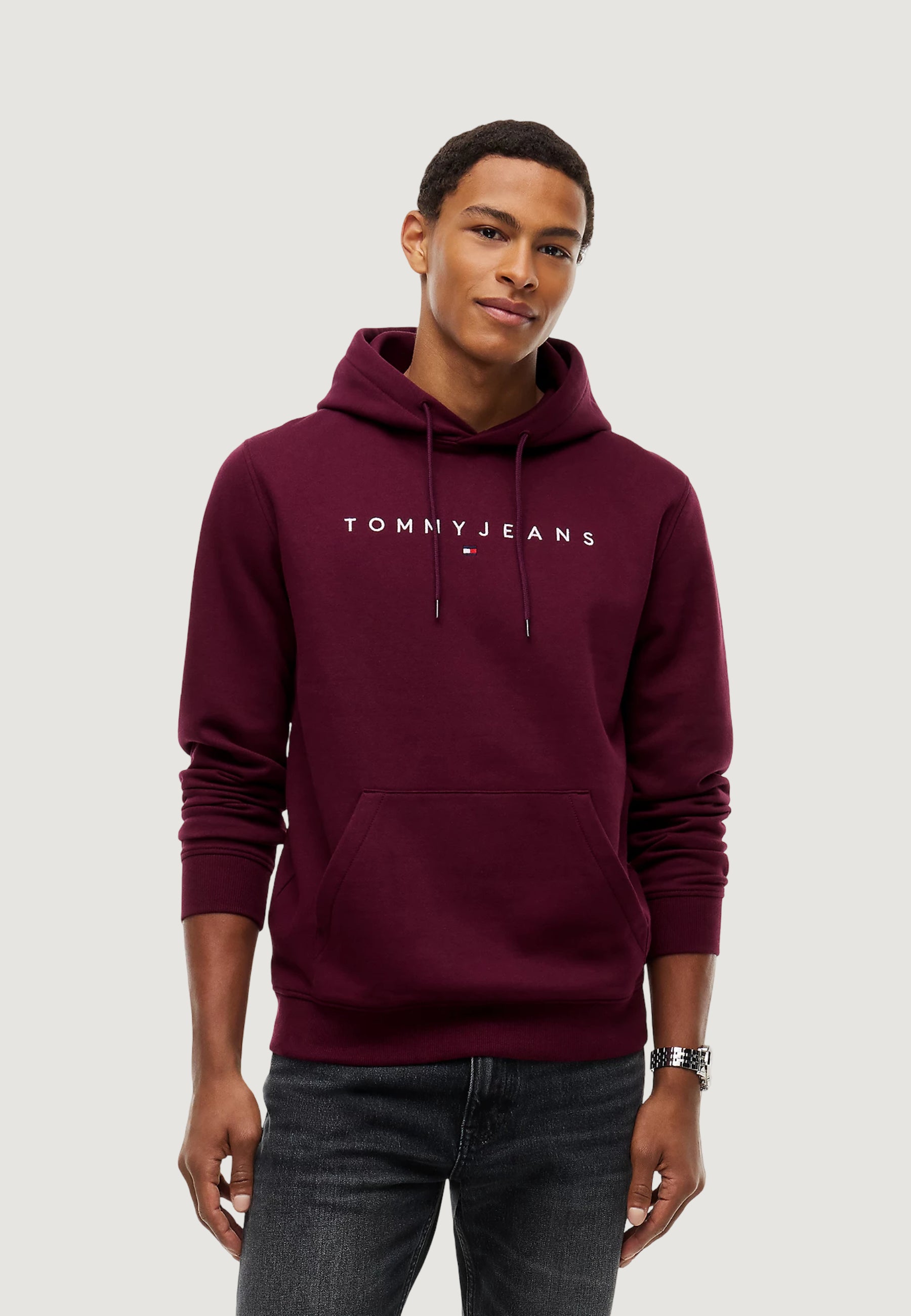 Felpa con cappuccio Tommy Hilfiger Jeans TJM REG LINEAR LOGO