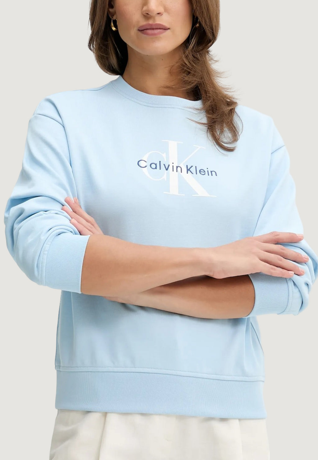 Felpa senza cappuccio Calvin Klein Jeans LS MONOLOGO FRENCH T