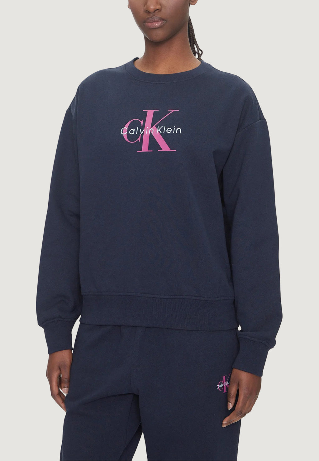 Felpa senza cappuccio Calvin Klein Jeans LS MONOLOGO FRENCH T