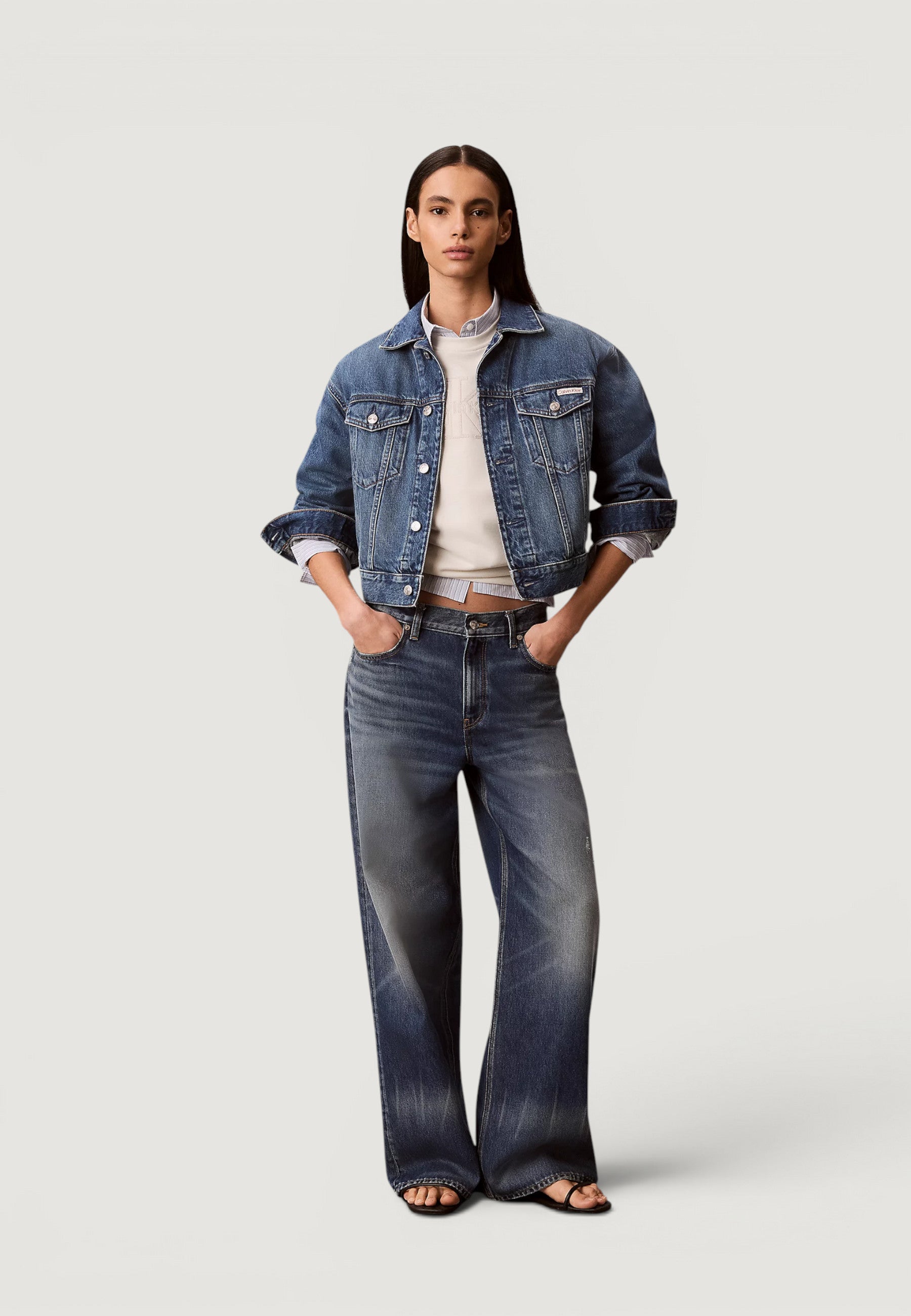 Felpa senza cappuccio Calvin Klein Jeans LV047G820G