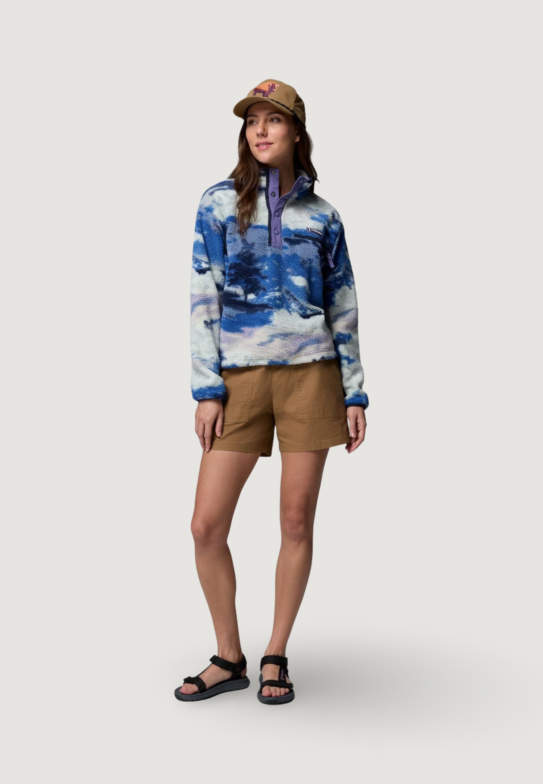 Sweatshirt Columbia Helvetia™ II Printed Cropped Half Snap