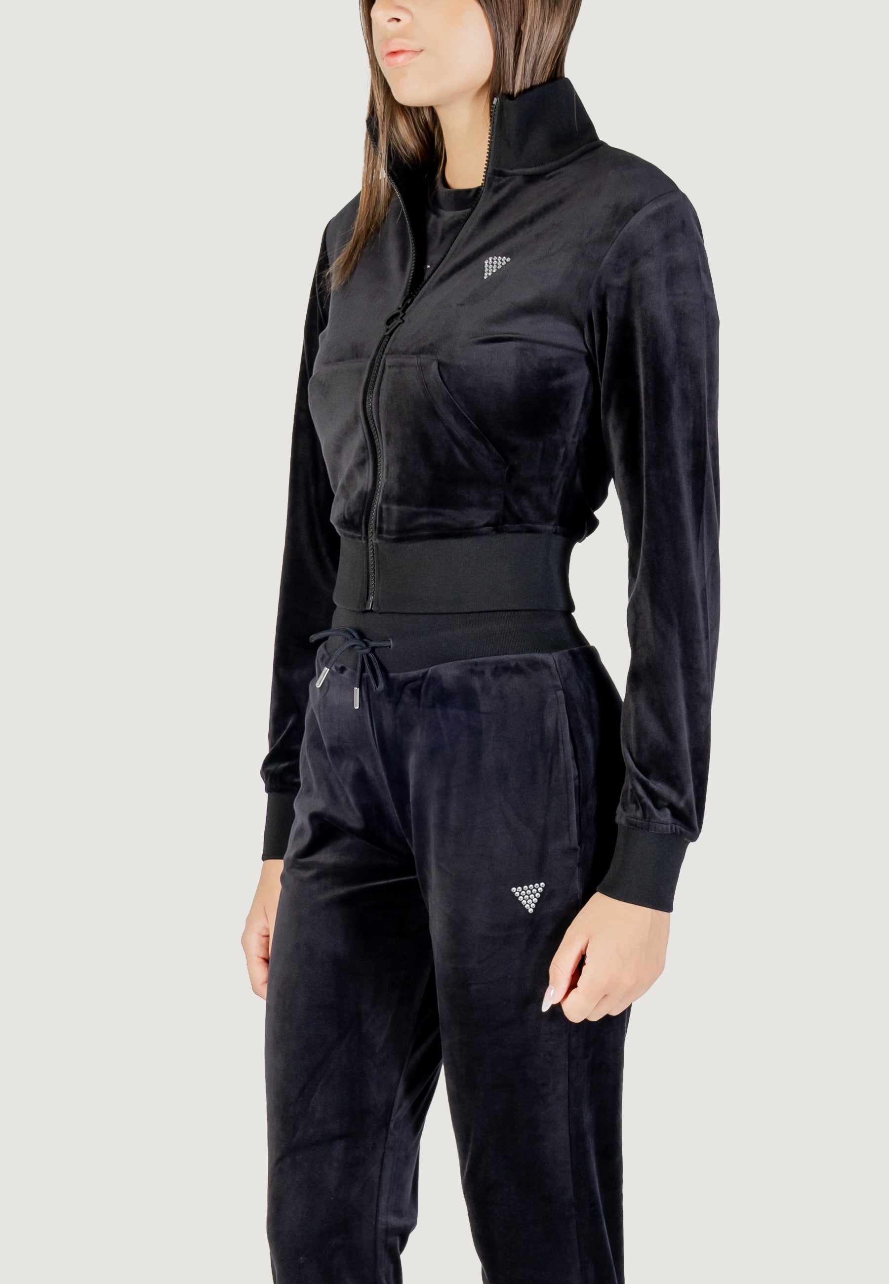 Felpa senza cappuccio Guess Active COUTURE FULL ZIP SWEATSHIRT