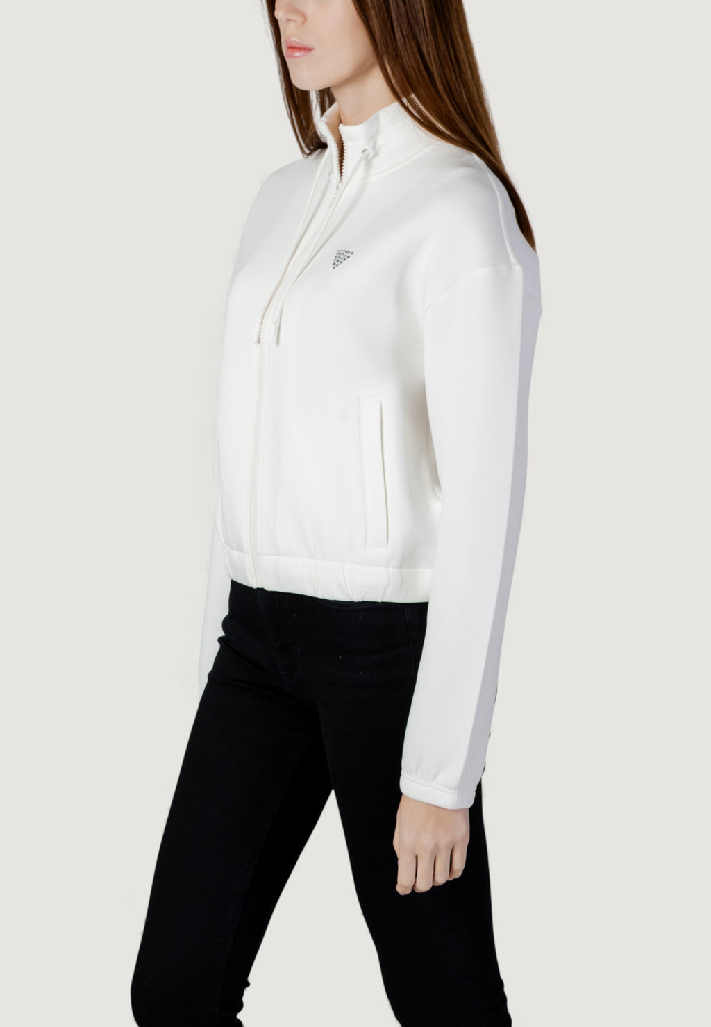 Felpa senza cappuccio Guess Active CECILIA SCUBA ZIP