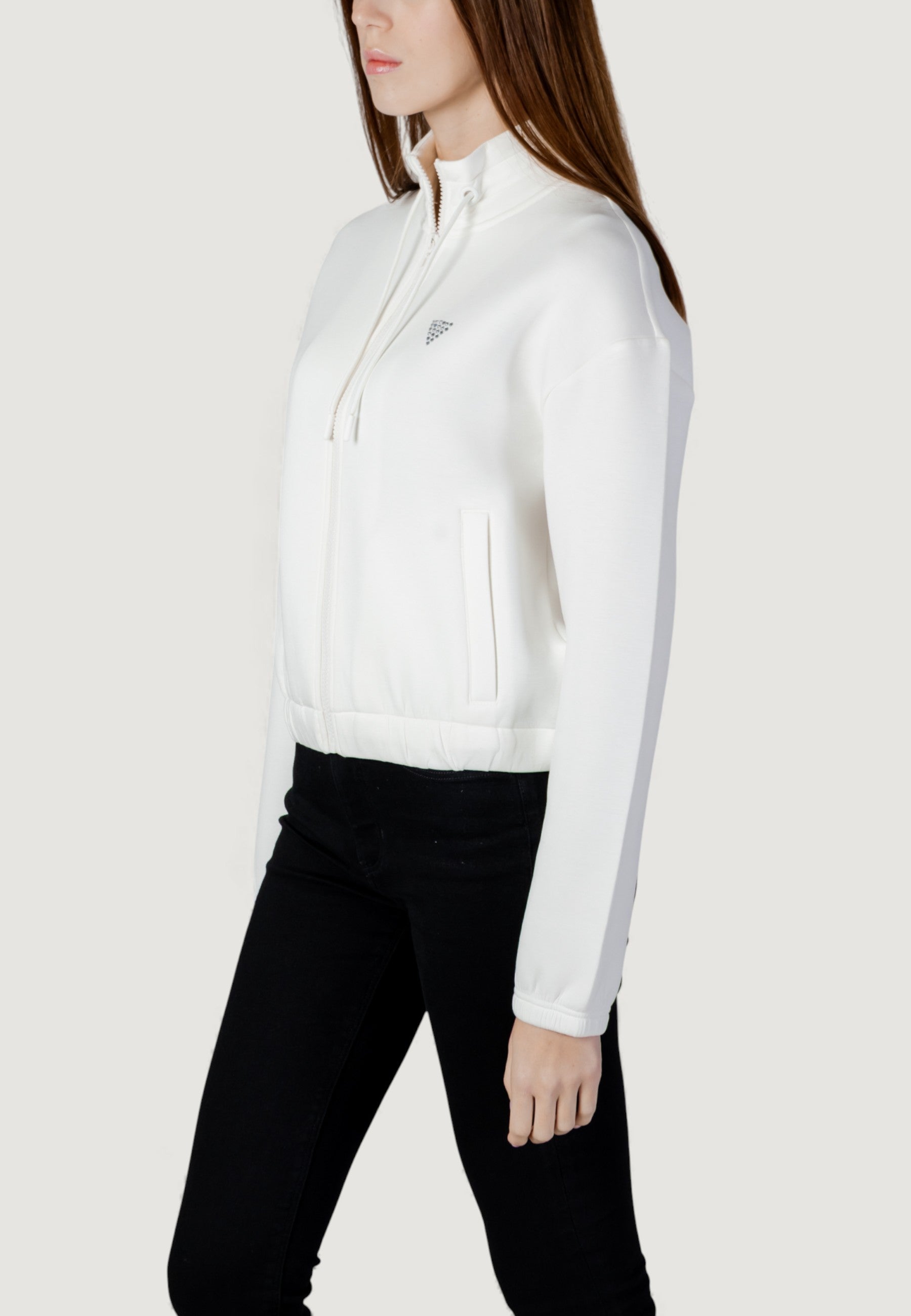 Felpa senza cappuccio Guess Active CECILIA SCUBA ZIP