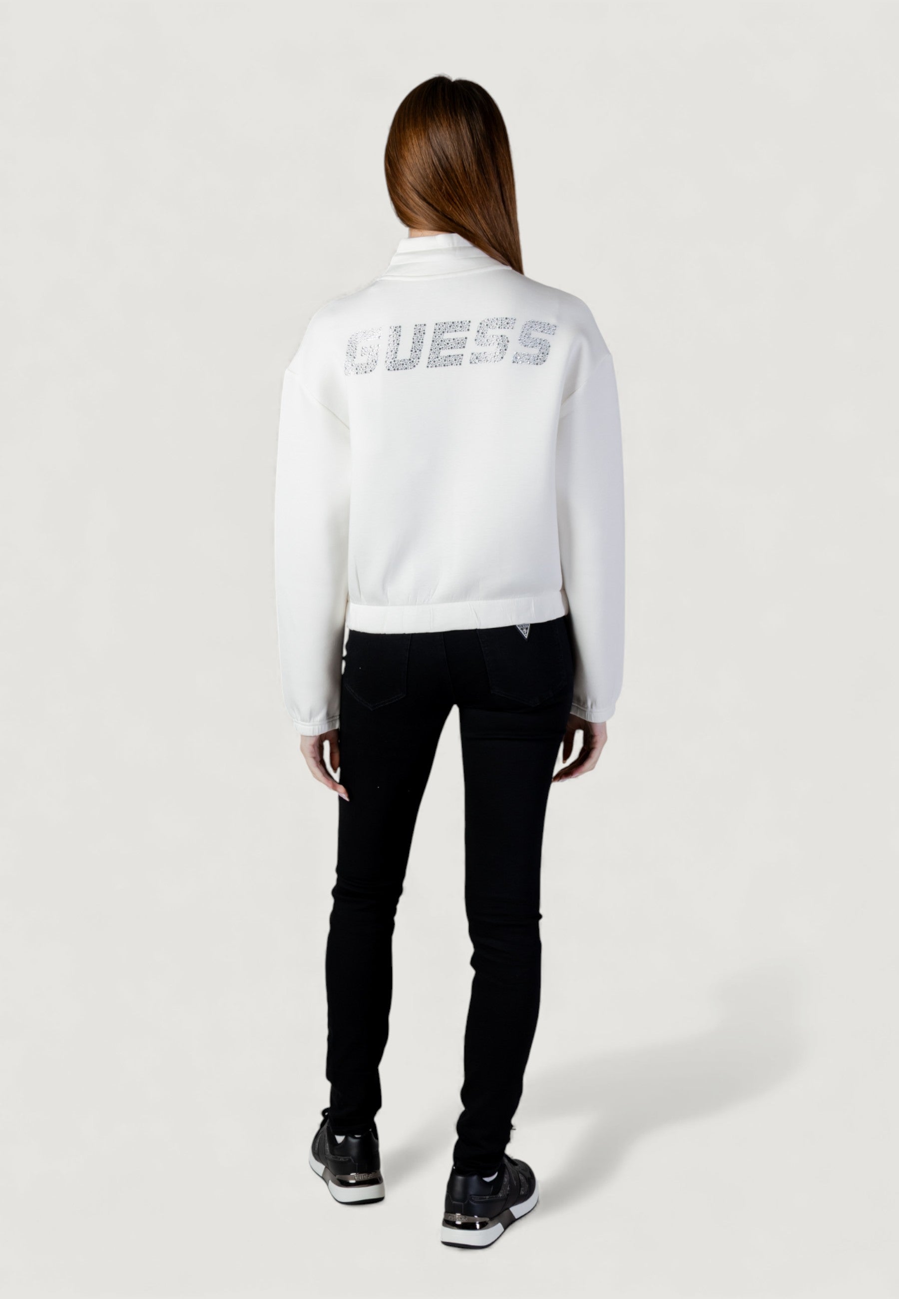 Felpa senza cappuccio Guess Active CECILIA SCUBA ZIP