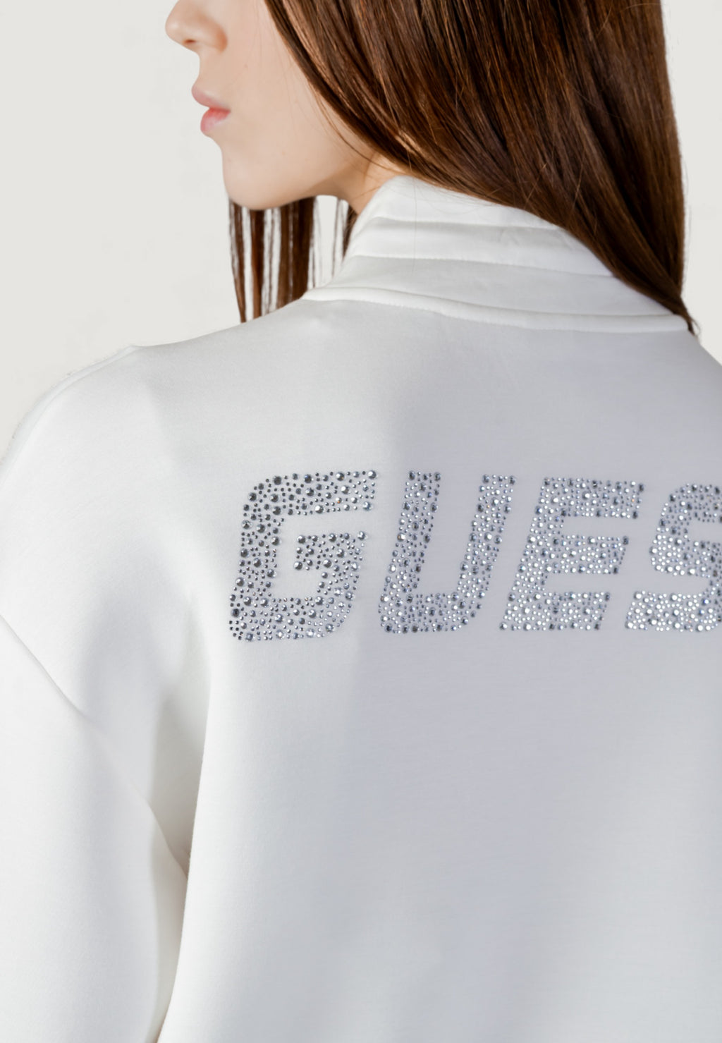 Felpa senza cappuccio Guess Active CECILIA SCUBA ZIP